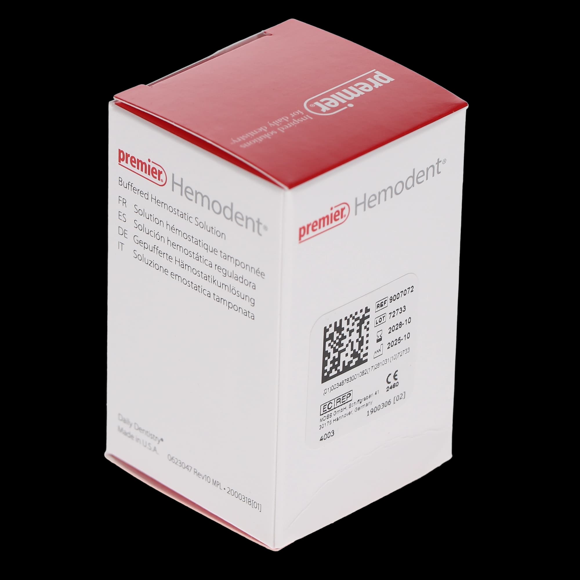 Hemodent Topical Hemostatic Solution, Buffered Aluminum Chloride, Epinephrine-Free, 20 cc Bottle, 9007072 thumbnail 4