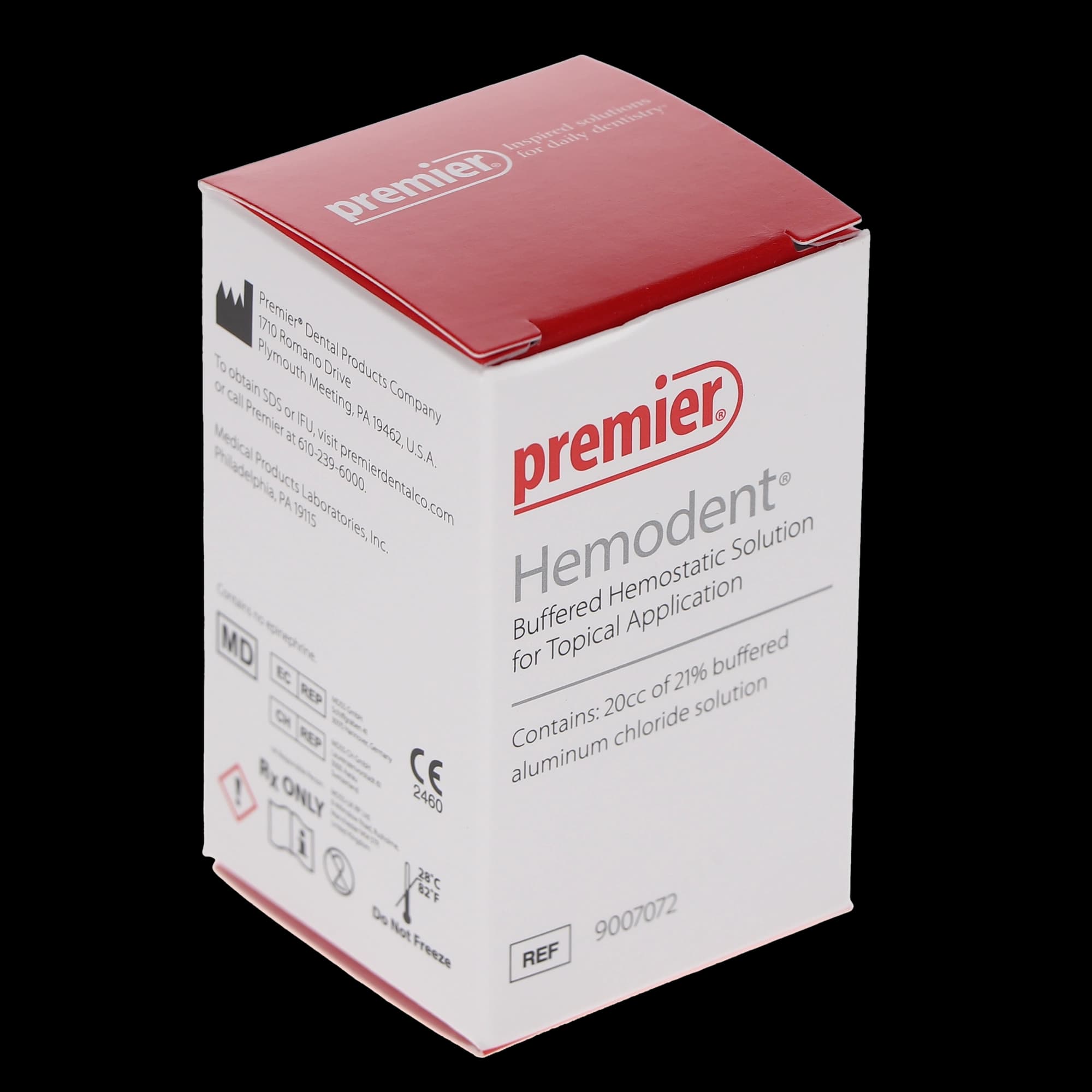 Hemodent Topical Hemostatic Solution, Buffered Aluminum Chloride, Epinephrine-Free, 20 cc Bottle, 9007072 thumbnail 5