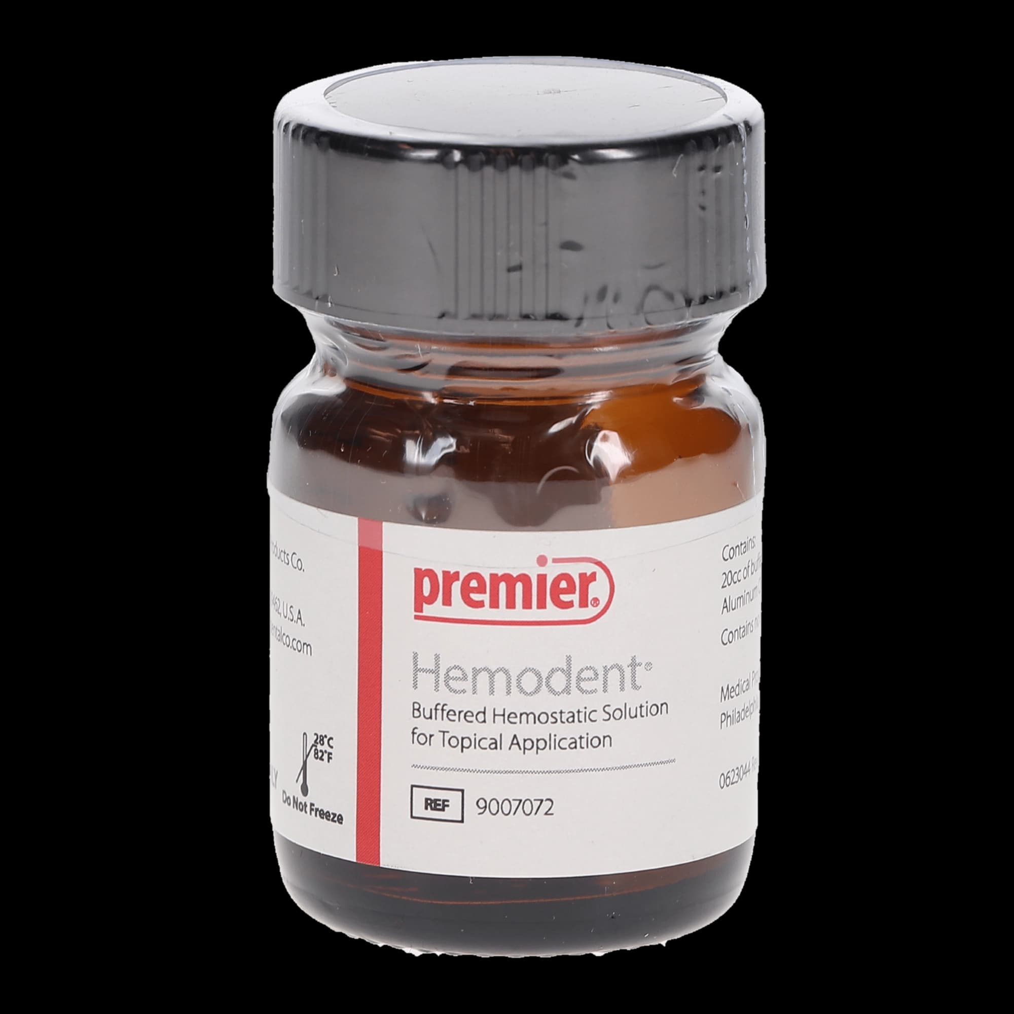 Hemodent Topical Hemostatic Solution, Buffered Aluminum Chloride, Epinephrine-Free, 20 cc Bottle, 9007072 thumbnail 6