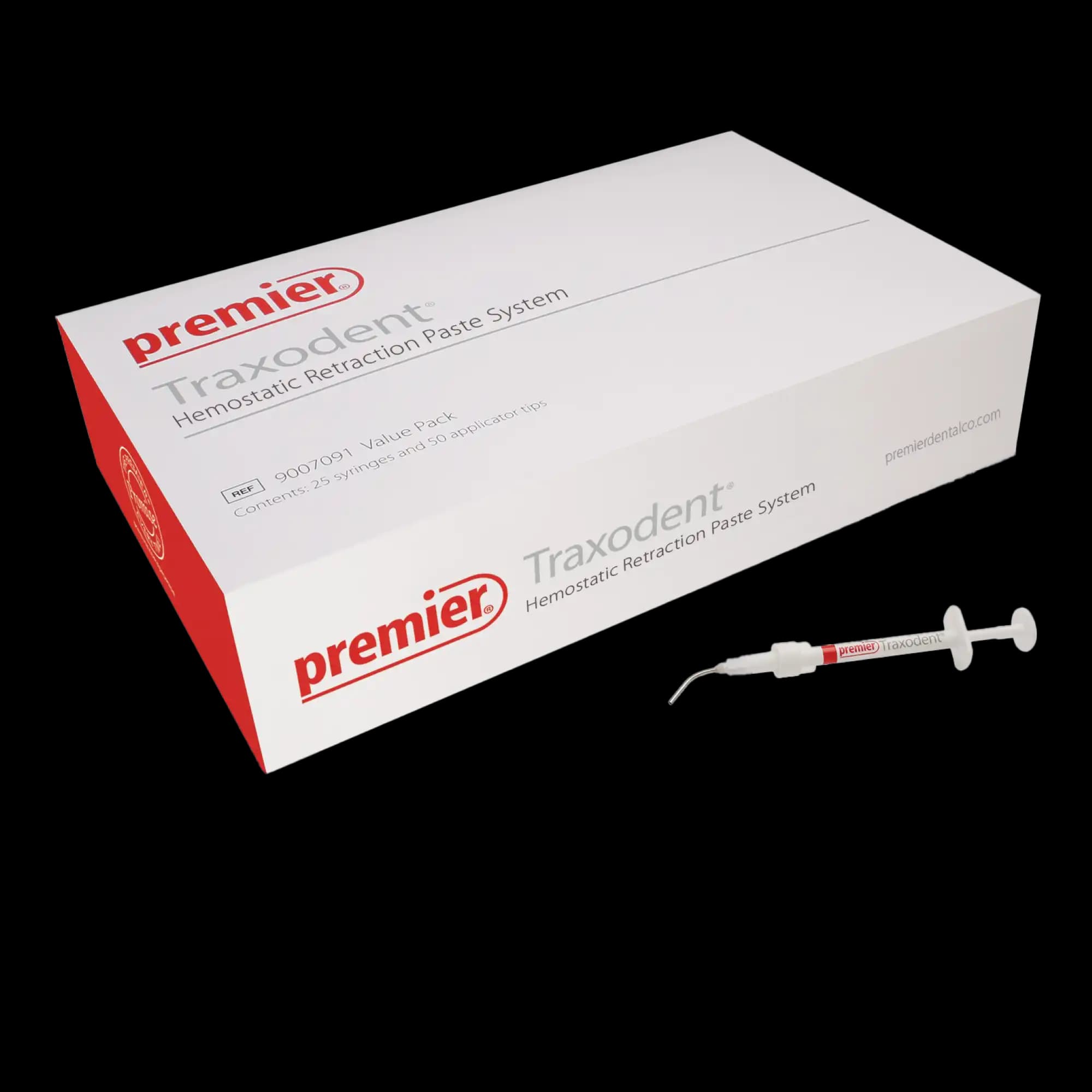 Traxodent Hemostatic Retraction Paste System, Value Pack, 25 x 0.7g Syringes with 50 Bendable Tips, 15% Aluminum Chloride, 9007091 thumbnail 5