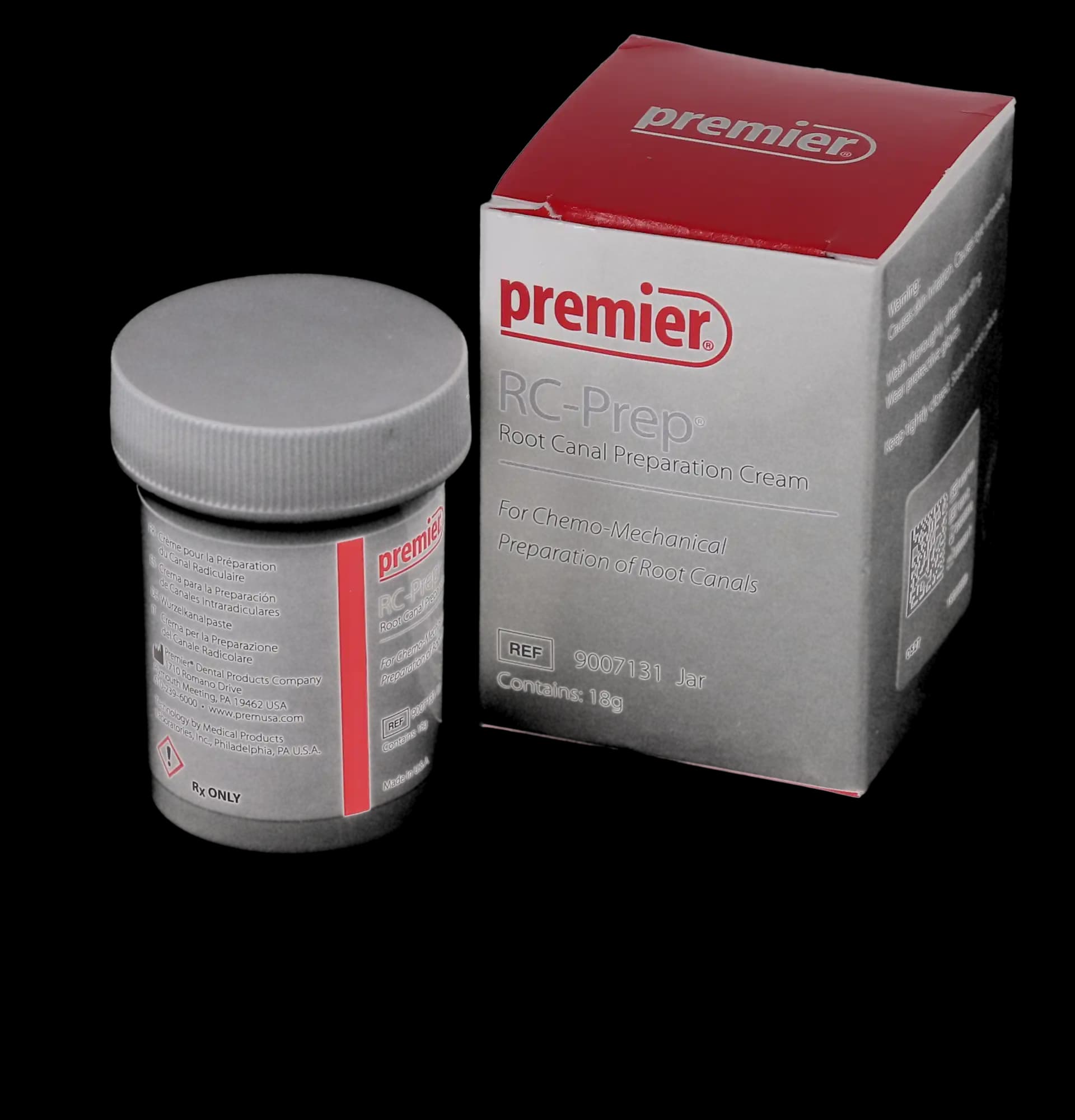 Premier RC-Prep Chemo-Mechanical Root Canal Preparation Cream, EDTA/Urea Peroxide/Glycol, 18 g Jar, 1/Pk, 9007131 thumbnail 2