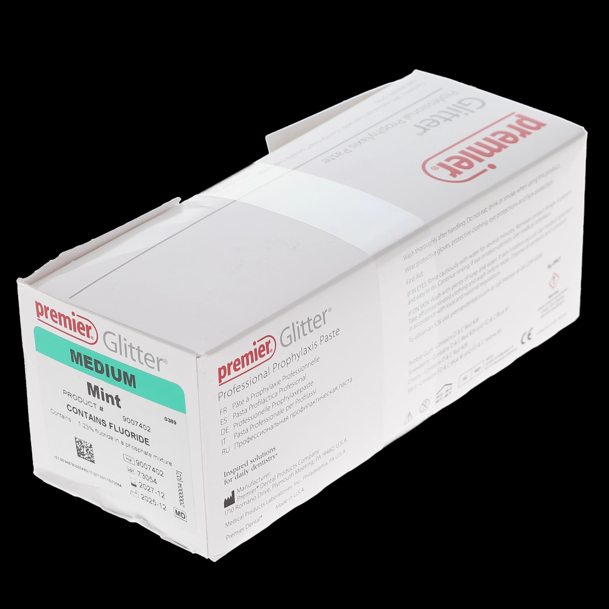 Glitter Prophy Paste with Fluoride, Medium Grit, Mint, 200 Unit Dose Cups/Box, 9007402 thumbnail 12