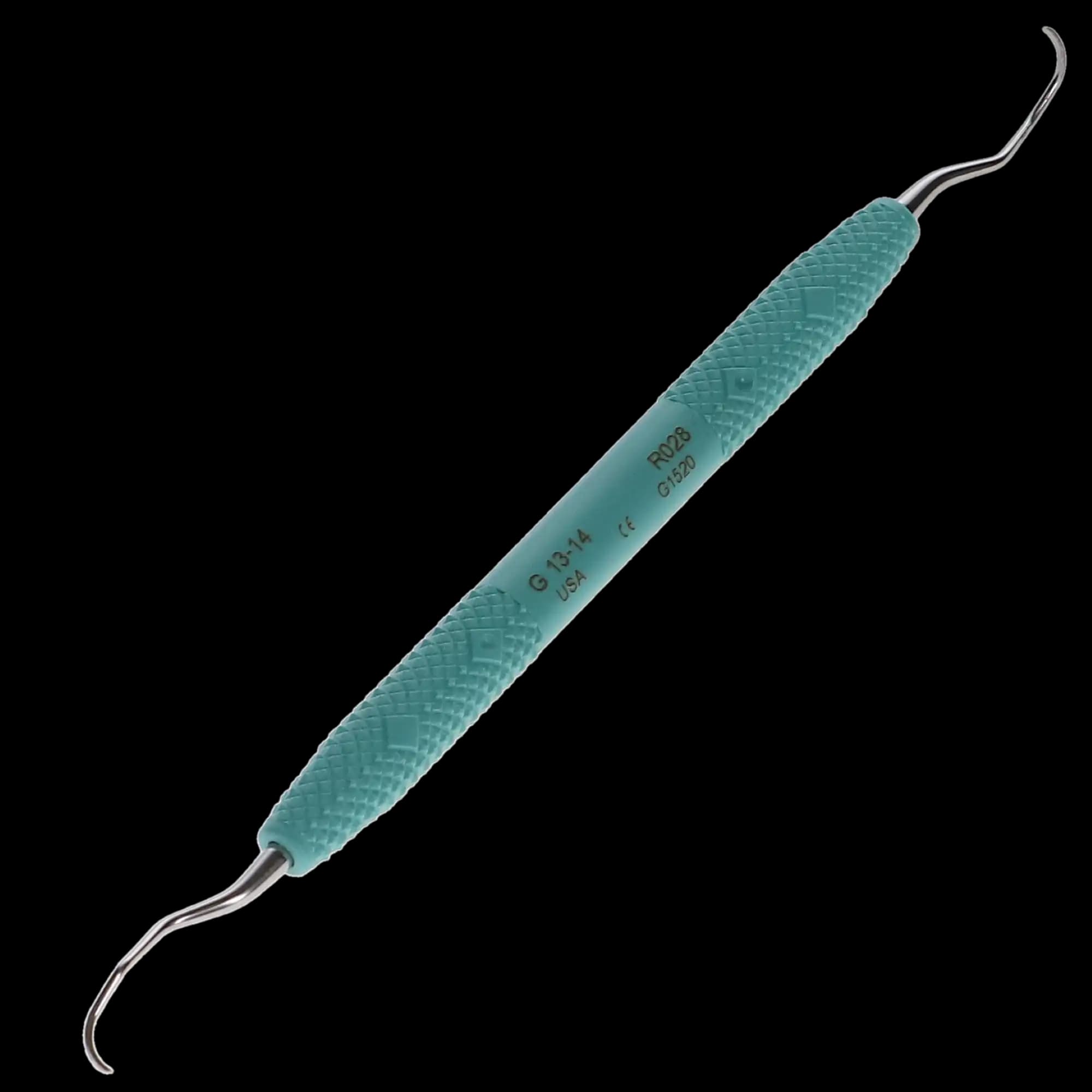 PDT Amazing Gracey 13/14 Curette, Double-Ended, Caribbean Green Resin Handle, 6.5" Long, R028 thumbnail 3