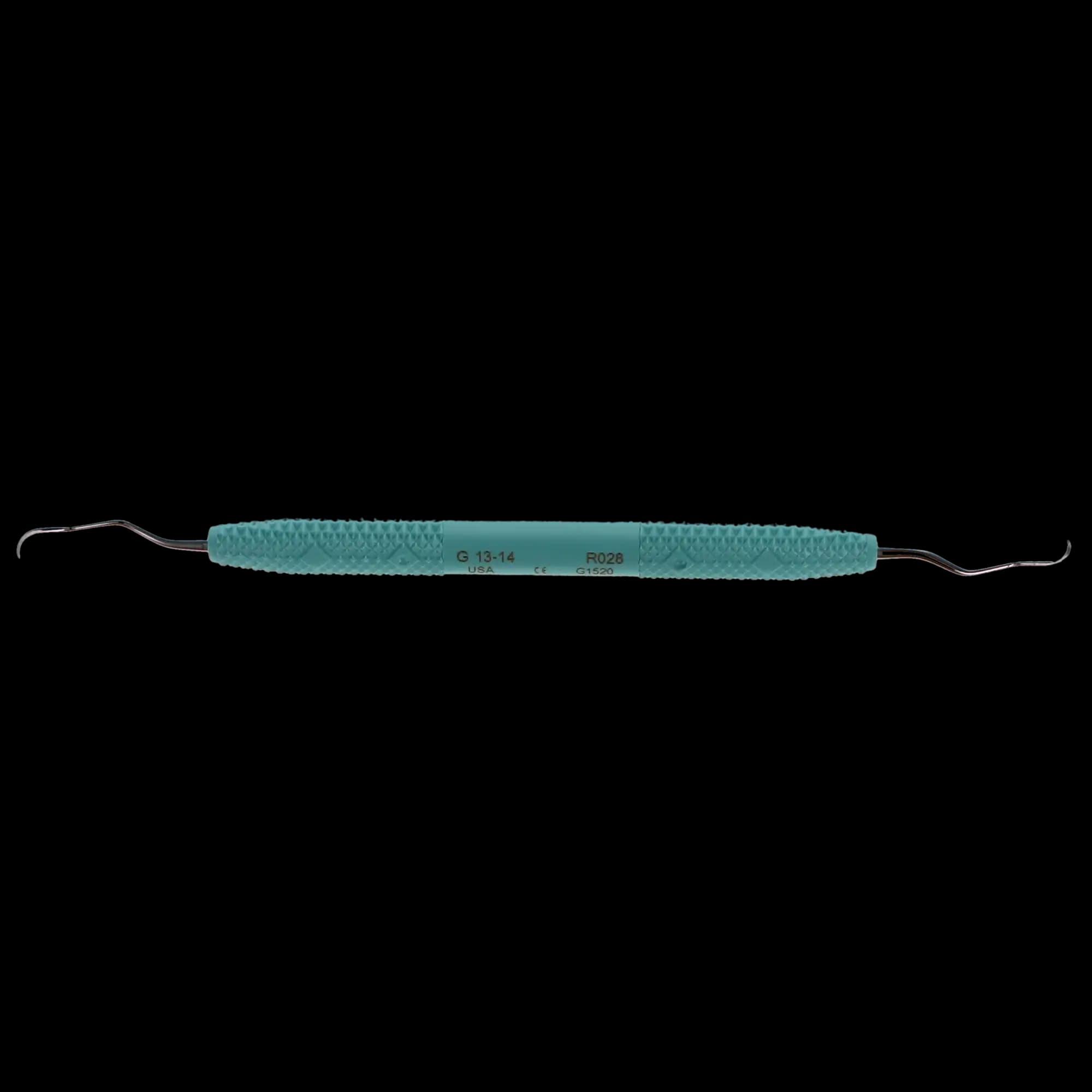 PDT Amazing Gracey 13/14 Curette, Double-Ended, Caribbean Green Resin Handle, 6.5" Long, R028 thumbnail 6