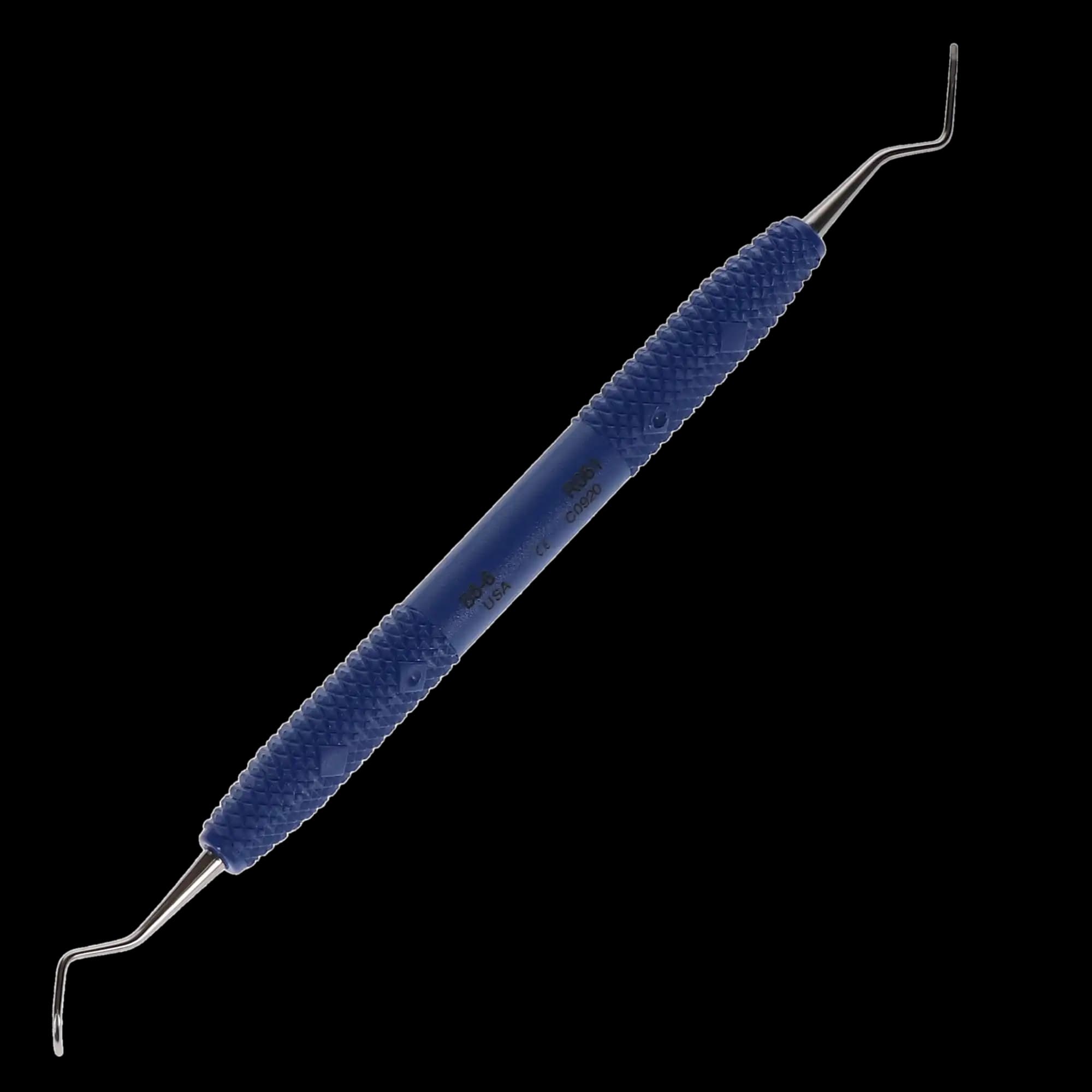 PDT Cruise Line Barnhart 5/6 Double-Ended Universal Curette, Nautical Blue Resin Handle, 6½", R061 thumbnail 4