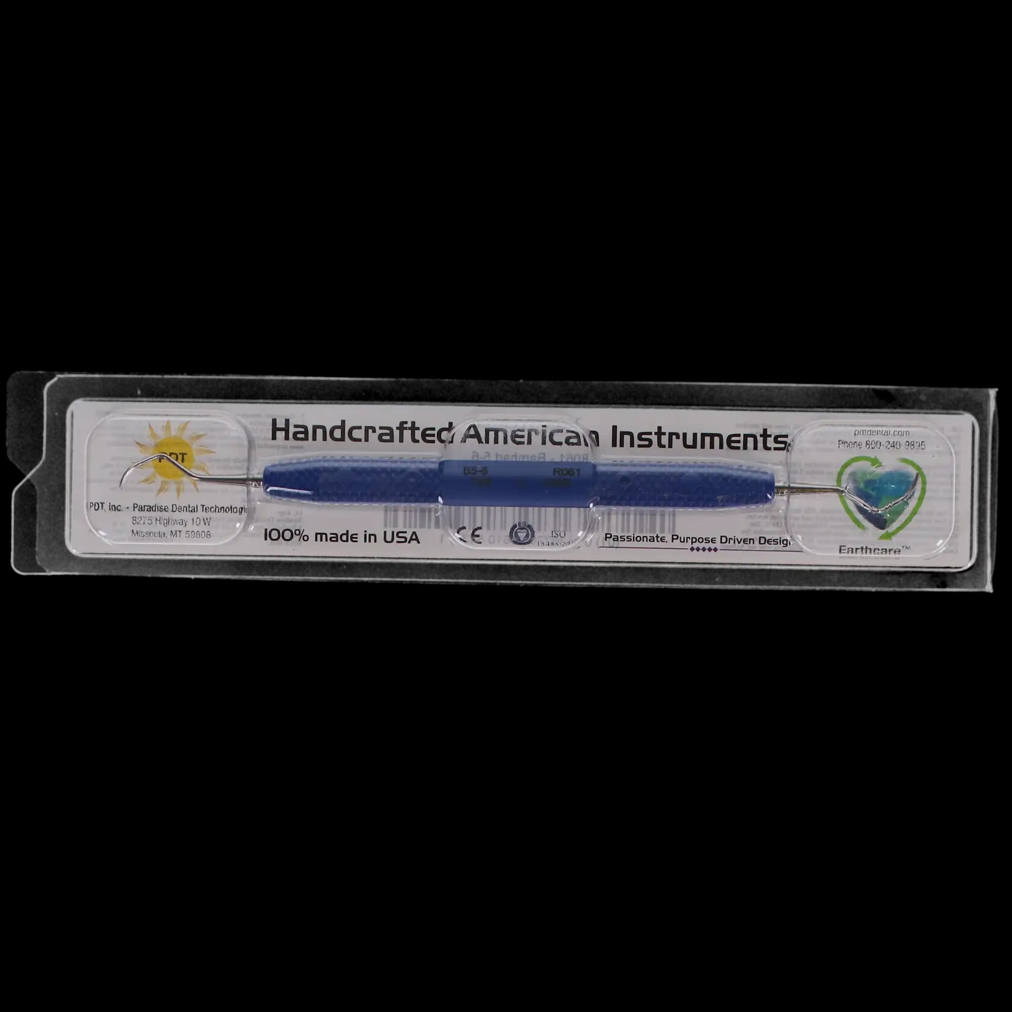 PDT Cruise Line Barnhart 5/6 Double-Ended Universal Curette, Nautical Blue Resin Handle, 6½", R061 thumbnail 5