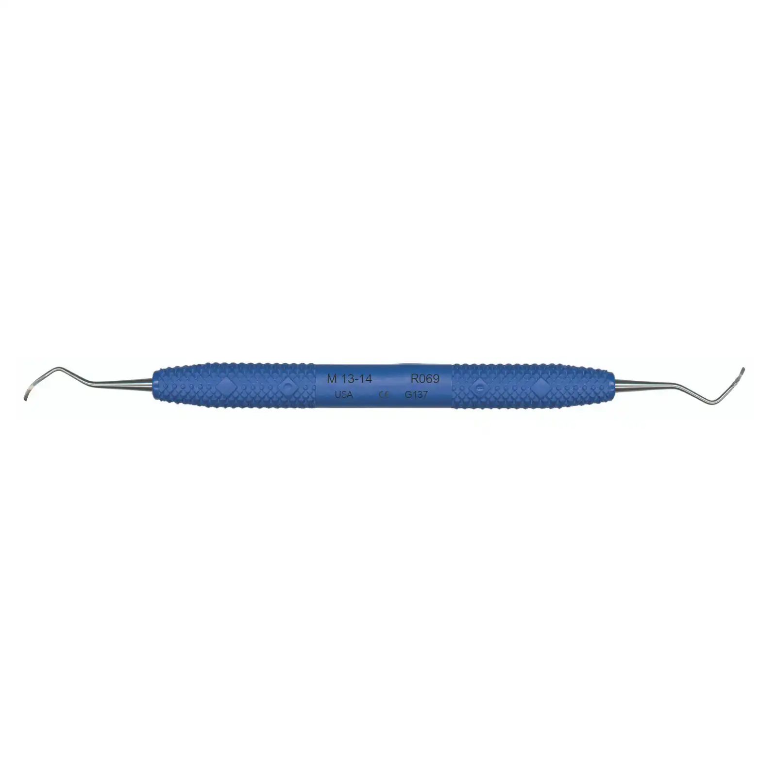 PDT Cruise McCall 13/14 Universal Curette, Double-Ended, Nautical Blue Resin Handle, 6.5", R069 thumbnail 2