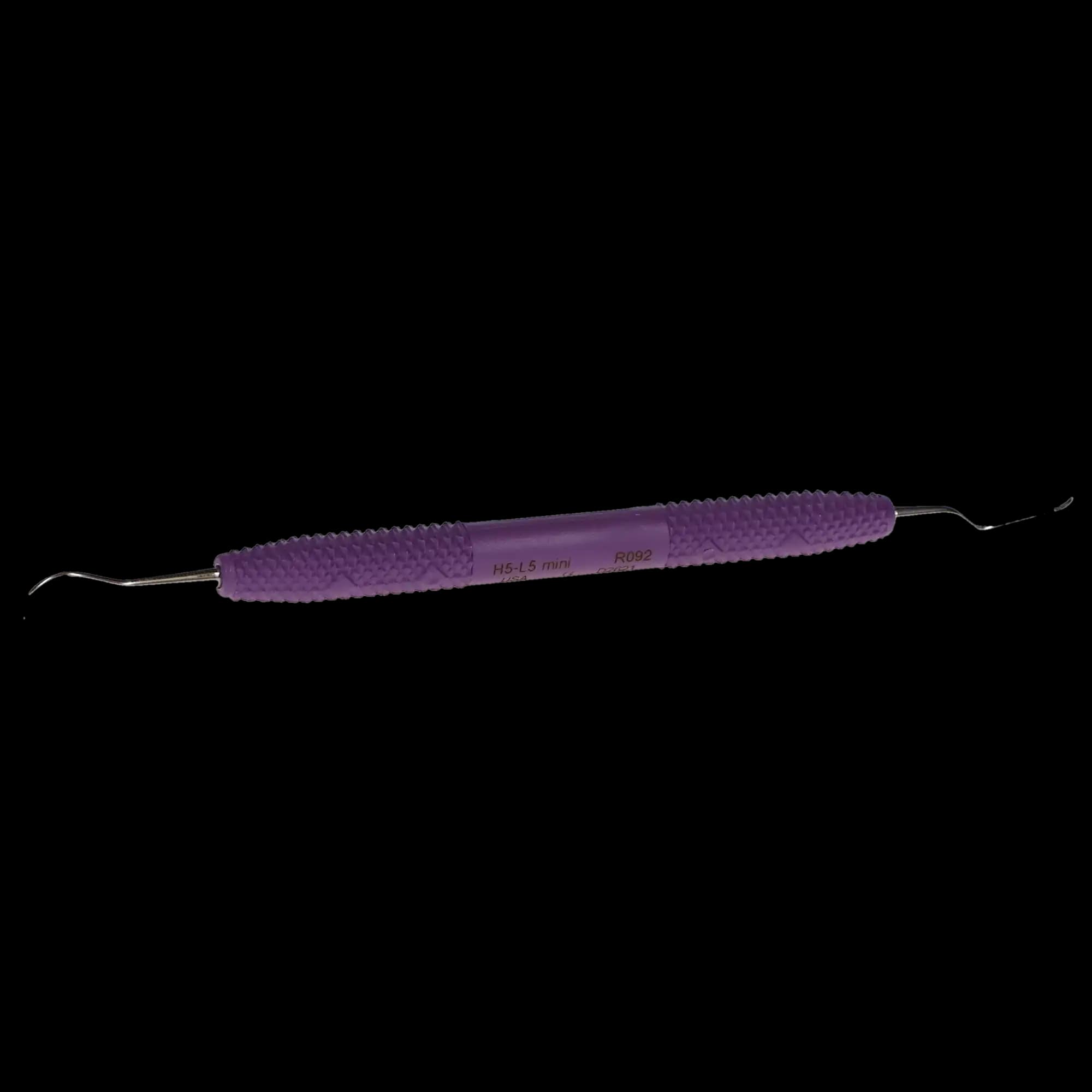 PDT H5/Langer 5 Mini Scaler/Curette, Double-Ended, Anterior, Purple Resin Handle, 1/Pk, R092 thumbnail 2