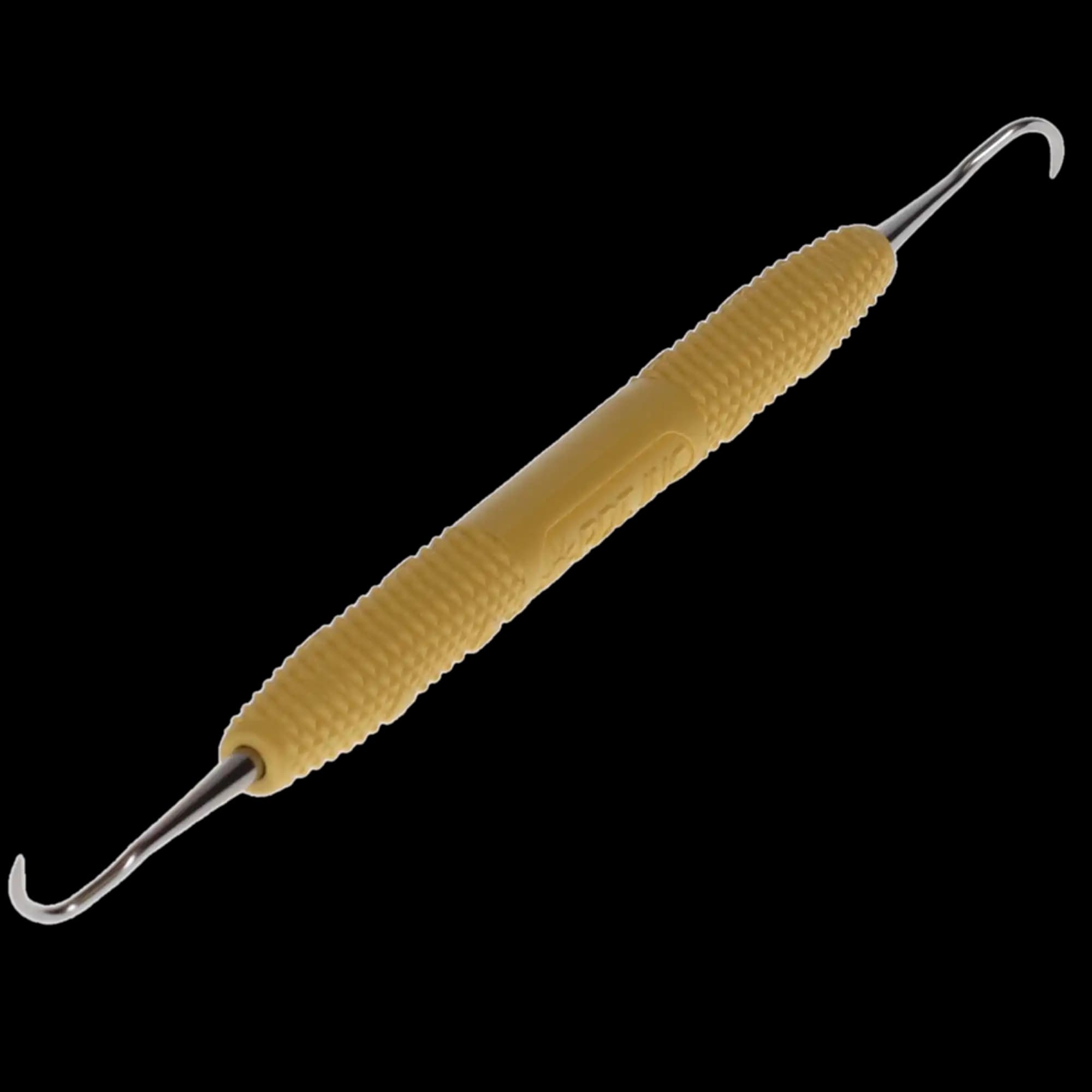 Montana Jack Rigid Sickle Scaler, Double-Ended, Sunshine Yellow Resin Handle, R138R thumbnail 3
