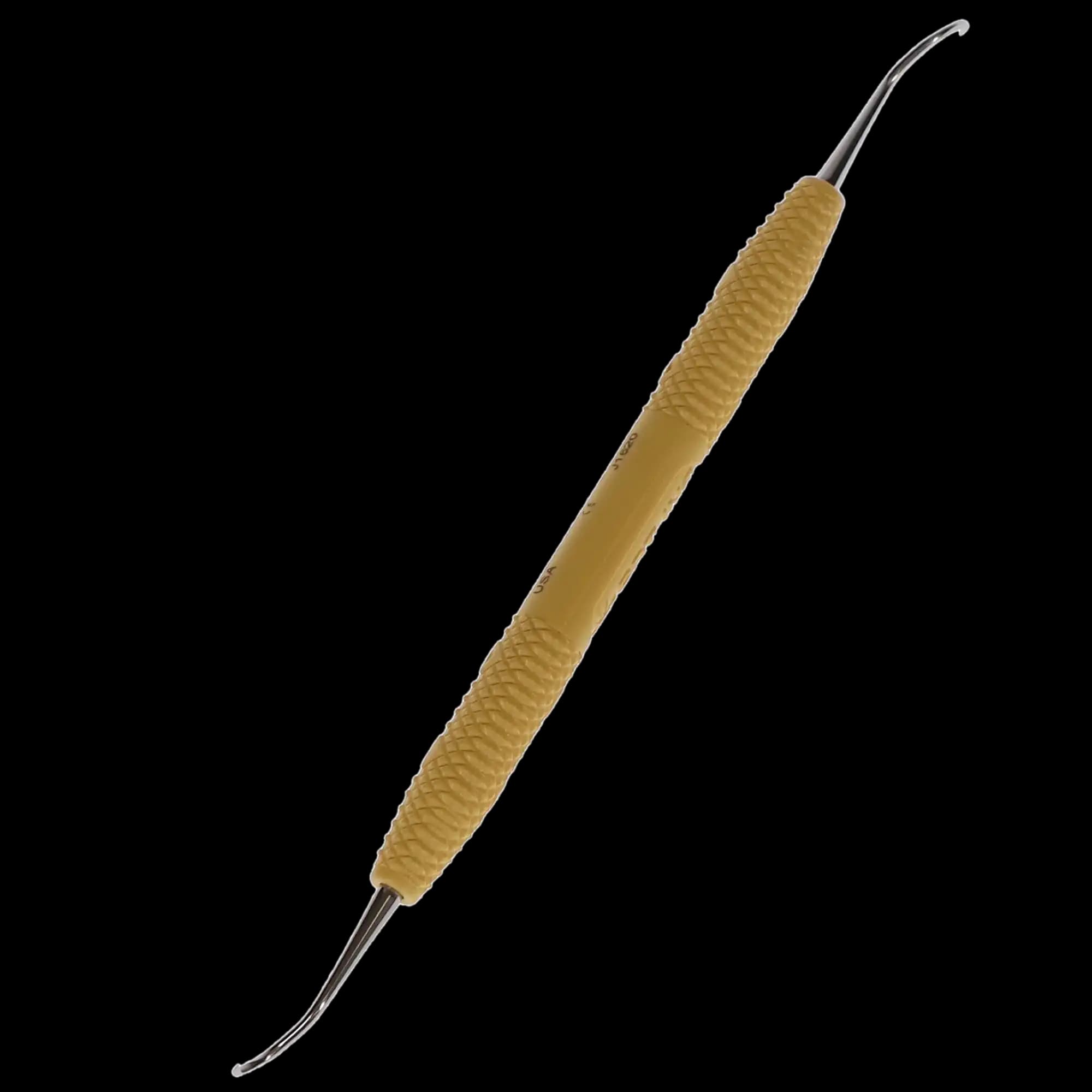 Montana Jack Rigid Sickle Scaler, Double-Ended, Sunshine Yellow Resin Handle, R138R thumbnail 4