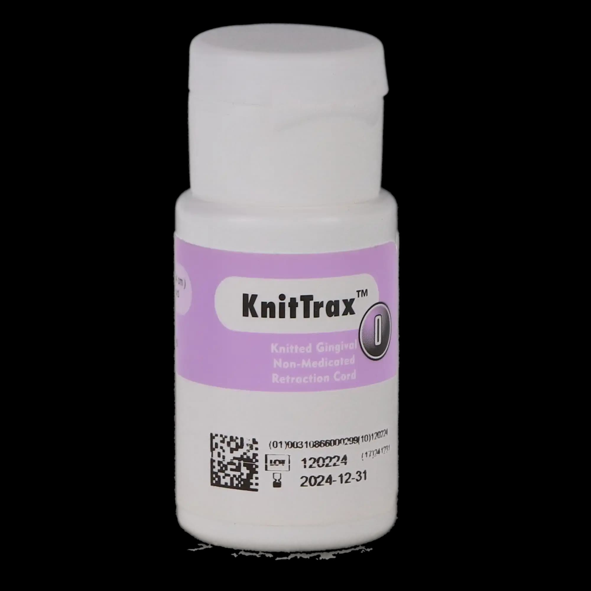 KnitTrax Plain Knitted Gingival Retraction Cord, 100% Cotton, Non-Impregnated, Size 0, Thin, 100" per Bottle, 07-575 thumbnail 6