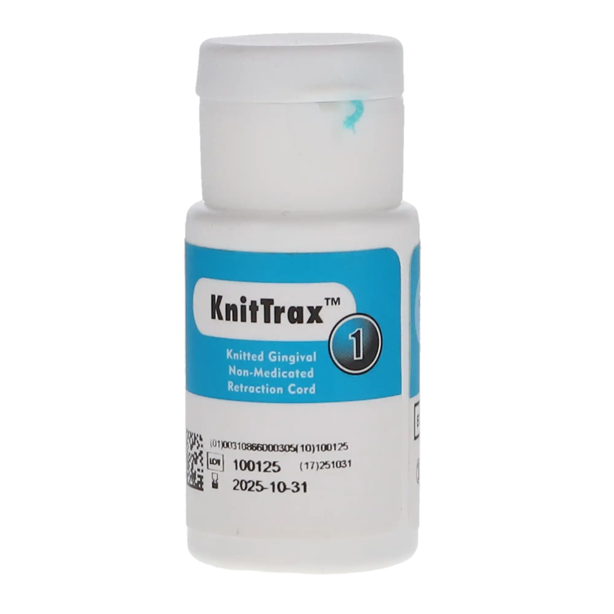 KnitTrax Knitted Retraction Cord, Plain (Non-Impregnated), Size 1 (Medium), 100" per Bottle, 07-580 thumbnail 6