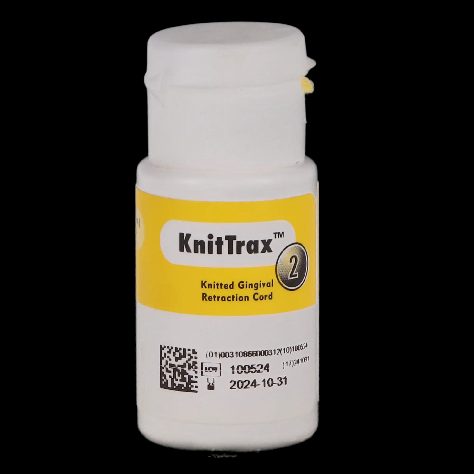 KnitTrax Plain Knitted Gingival Retraction Cord, Size #2 (Thick), 100" per Pack, 07-585 thumbnail 6