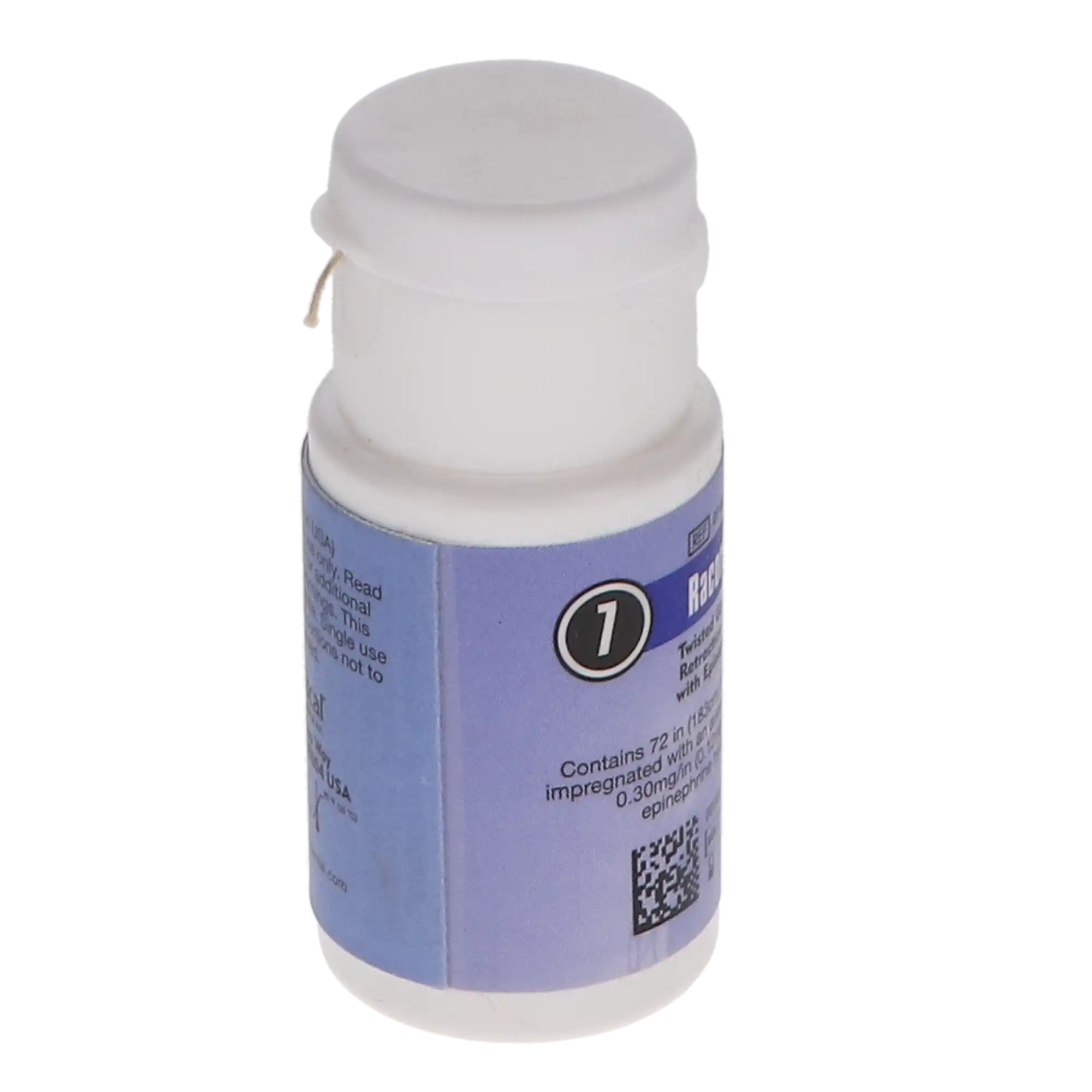 Racord® #00 (#7) Ultra-Thin Twisted Retraction Cord with Epinephrine, 72" Bottle, 07-697 thumbnail 2