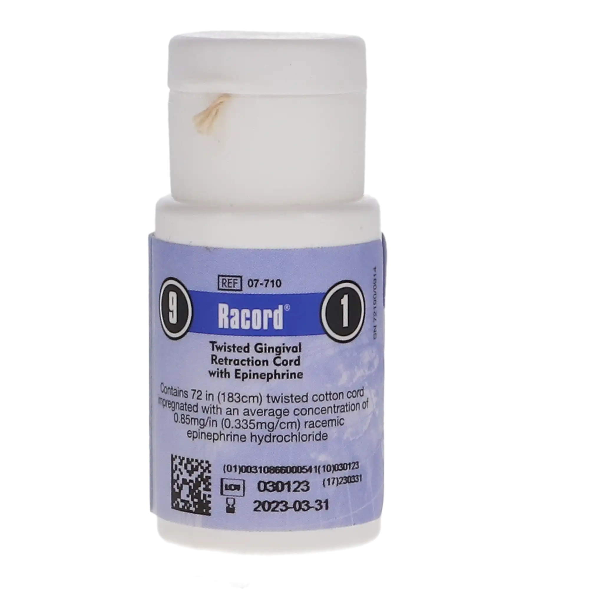 Racord Twisted Retraction Cord with Epinephrine, #9/1 Medium, 72" Bottle, 07-710 thumbnail 6