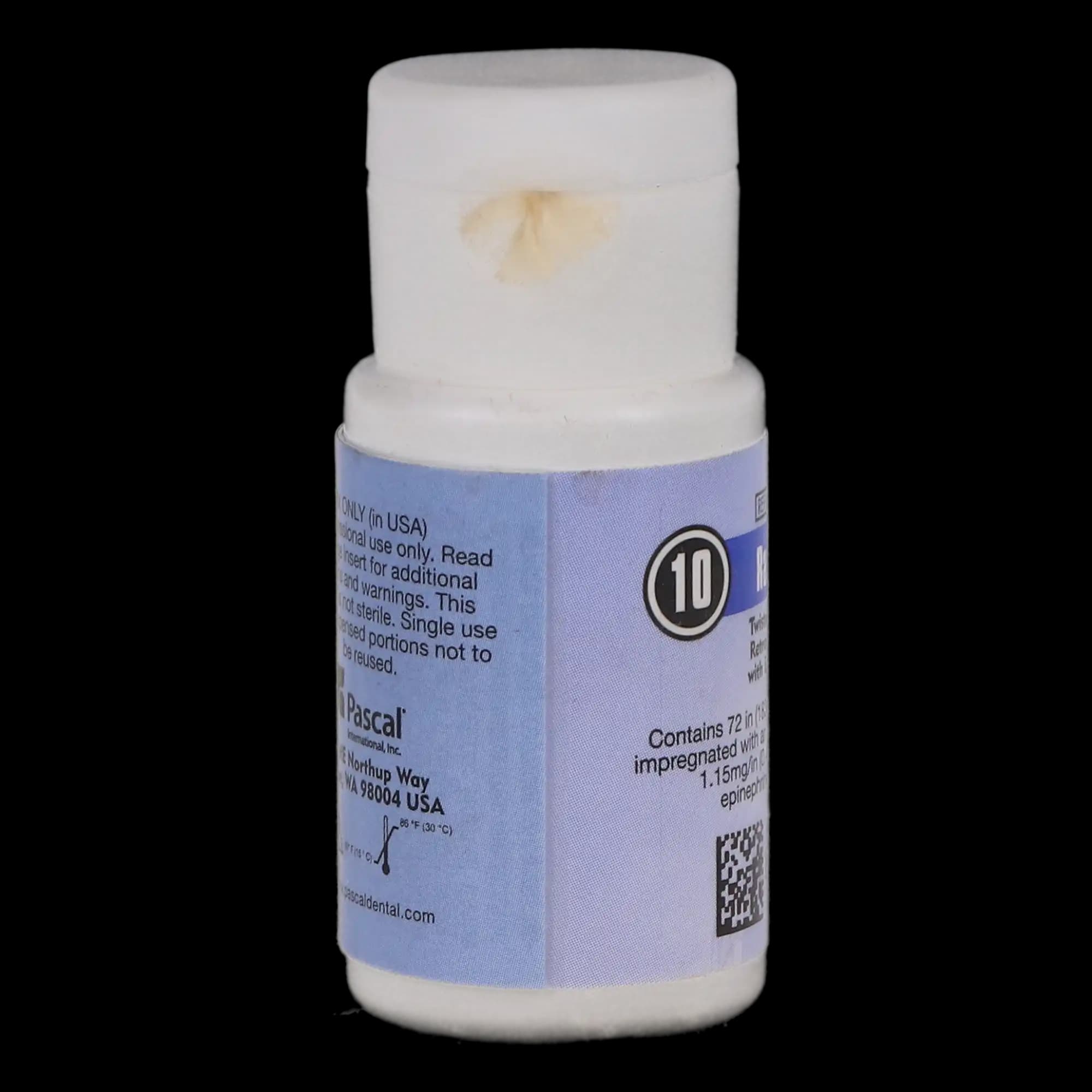 Racord Twisted Retraction Cord with Epinephrine, Size 2 (#10), Thick, 72 in. Bottle, 07-720 thumbnail 3