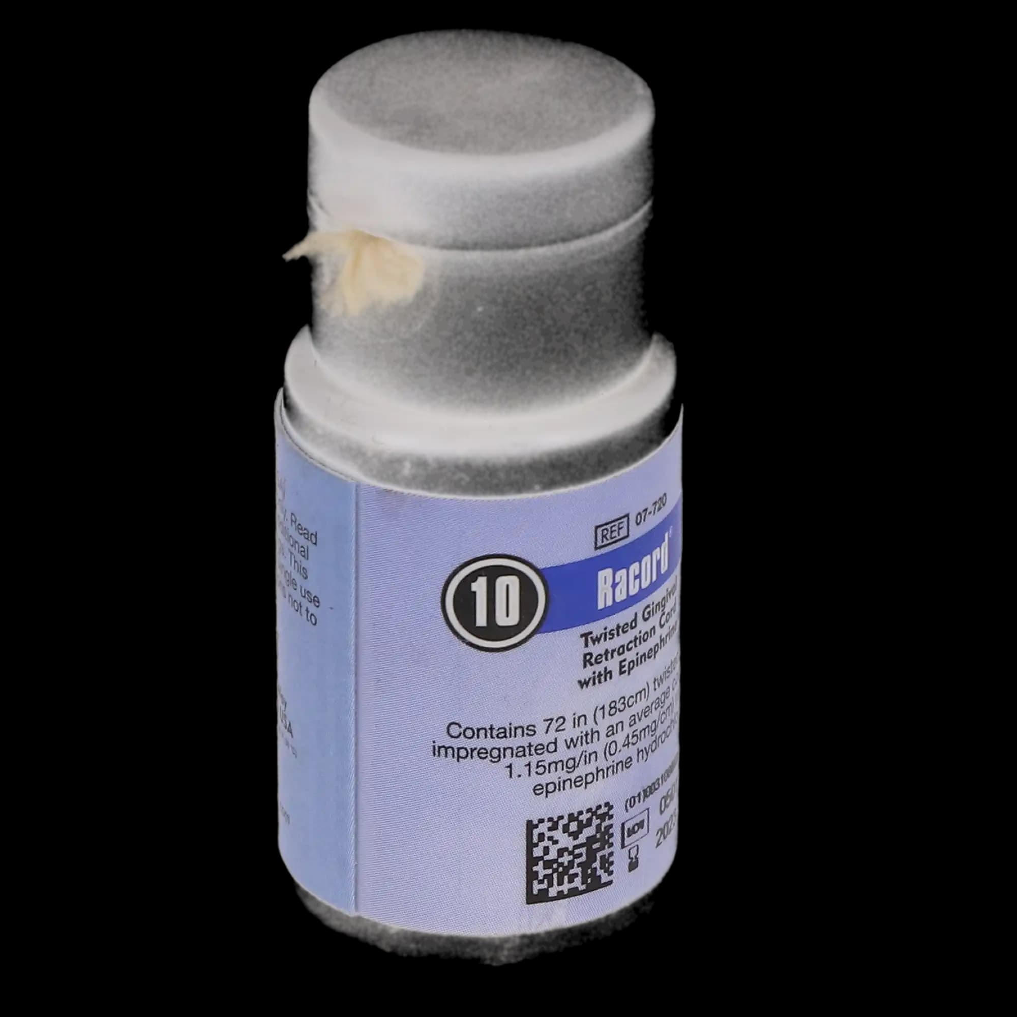 Racord Twisted Retraction Cord with Epinephrine, Size 2 (#10), Thick, 72 in. Bottle, 07-720 thumbnail 4