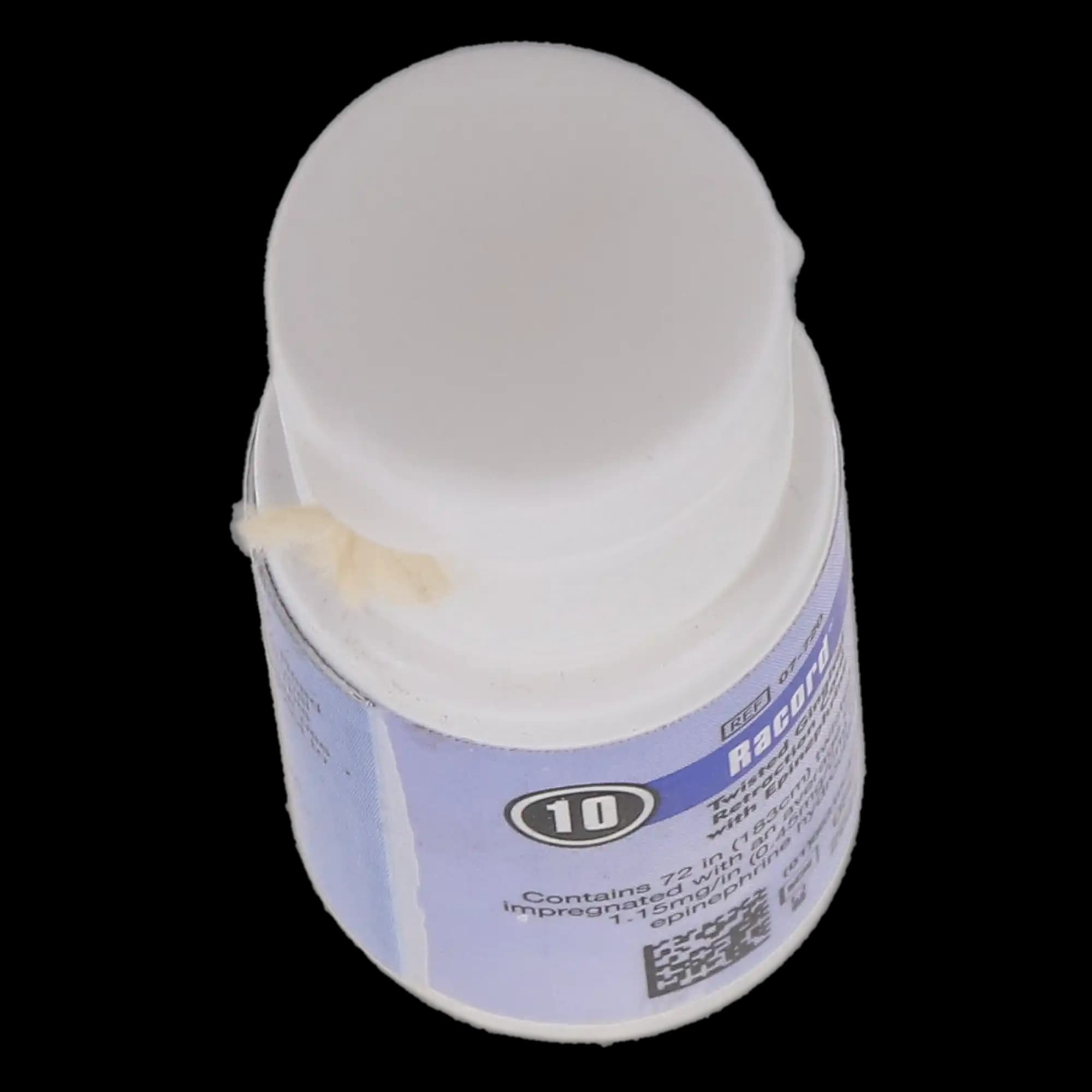 Racord Twisted Retraction Cord with Epinephrine, Size 2 (#10), Thick, 72 in. Bottle, 07-720 thumbnail 5