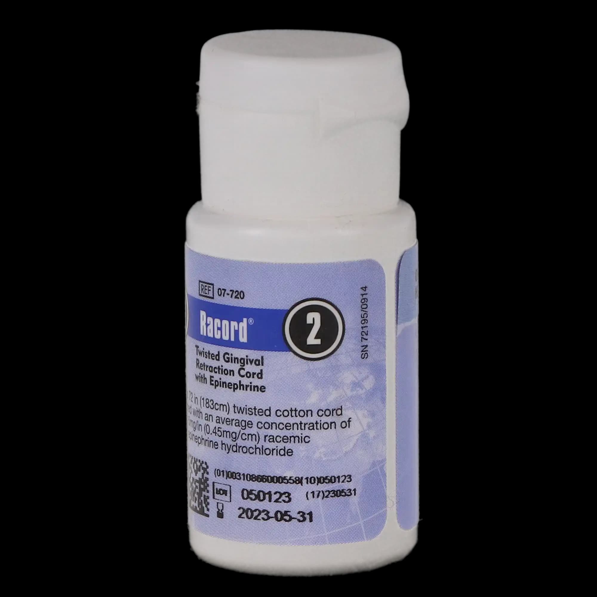 Racord Twisted Retraction Cord with Epinephrine, Size 2 (#10), Thick, 72 in. Bottle, 07-720 thumbnail 6