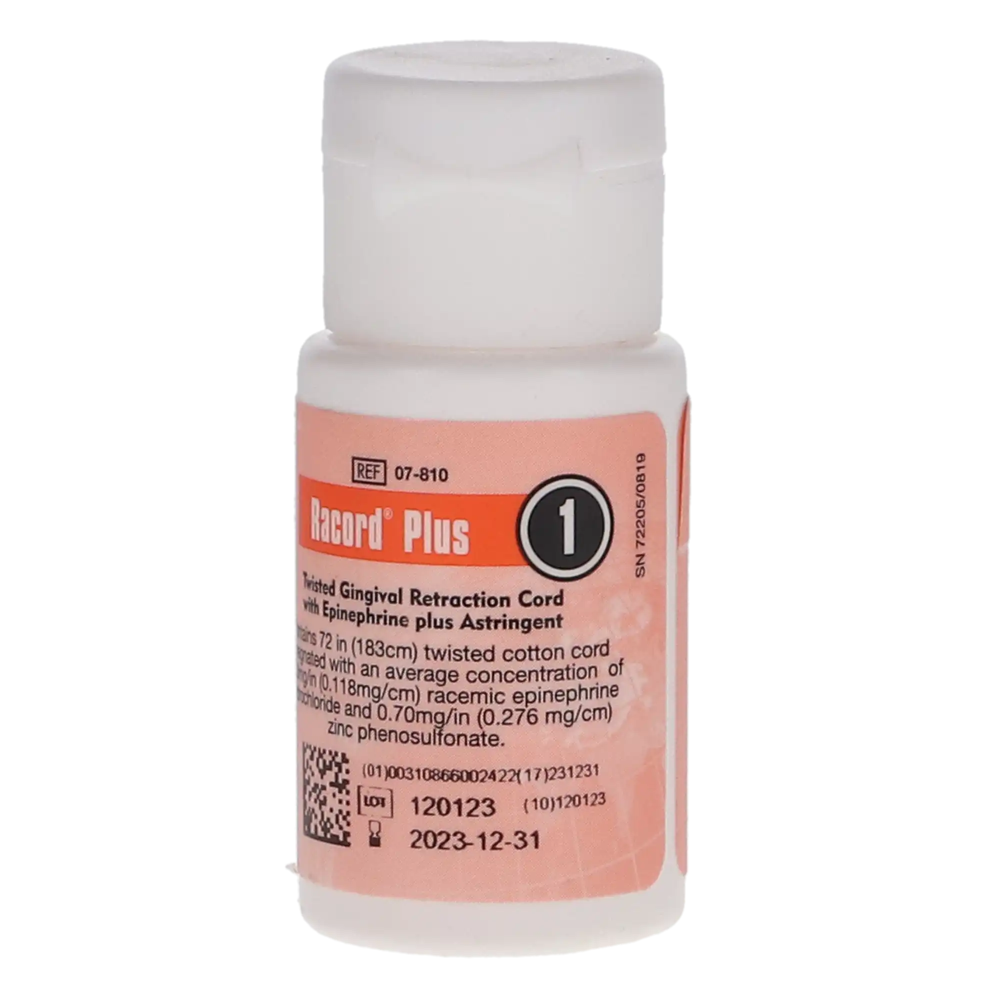 Racord Two Twisted Retraction Cord with Epinephrine & Zinc, Size 9/1 (Medium), 72 inches, 1/Pack, 07-810 thumbnail 6