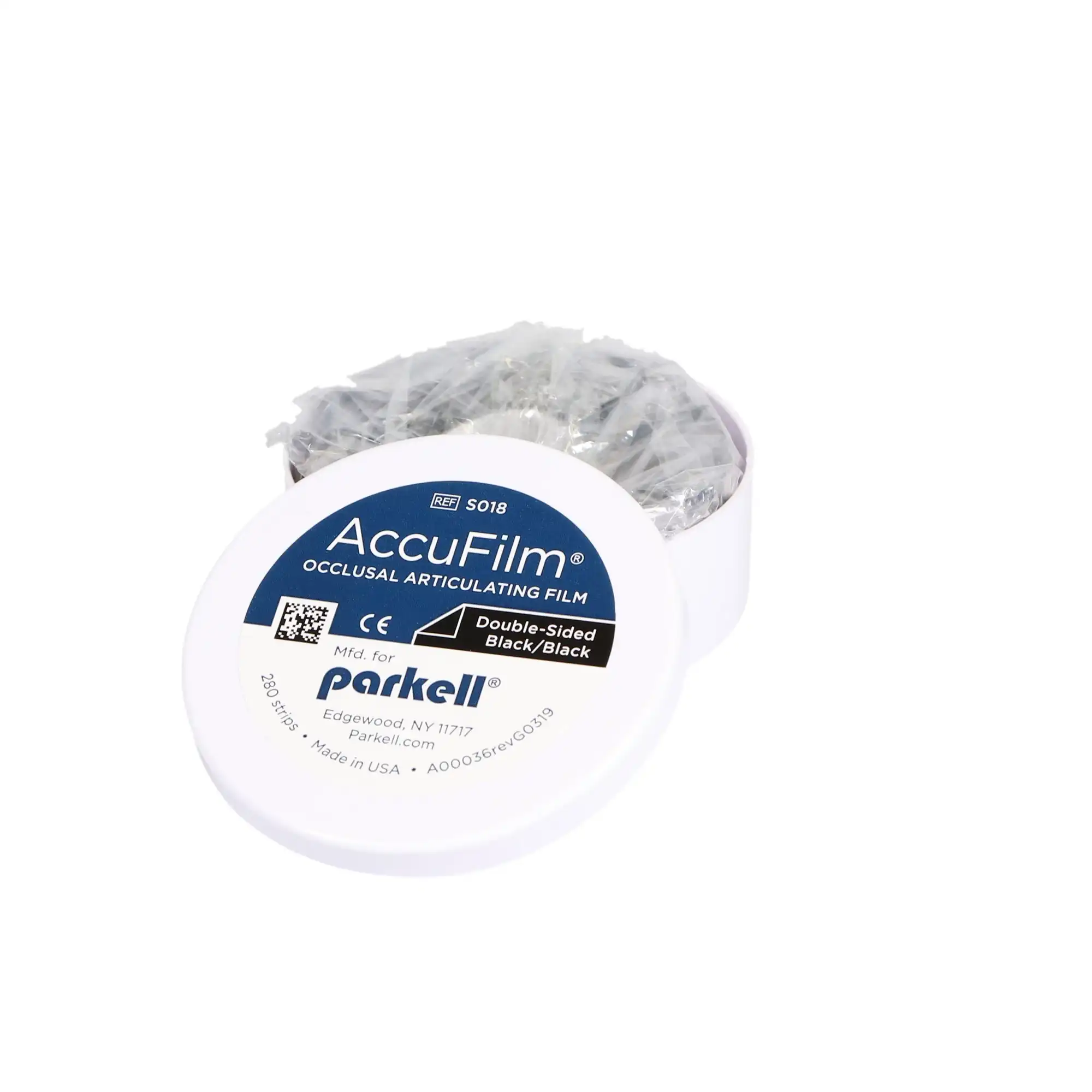 AccuFilm II Double-Sided Articulating Film, Black/Black, Pre-Cut Strips, 3-1/2" x 7/8", 21 Microns, 280/Pkg, S018 thumbnail 2