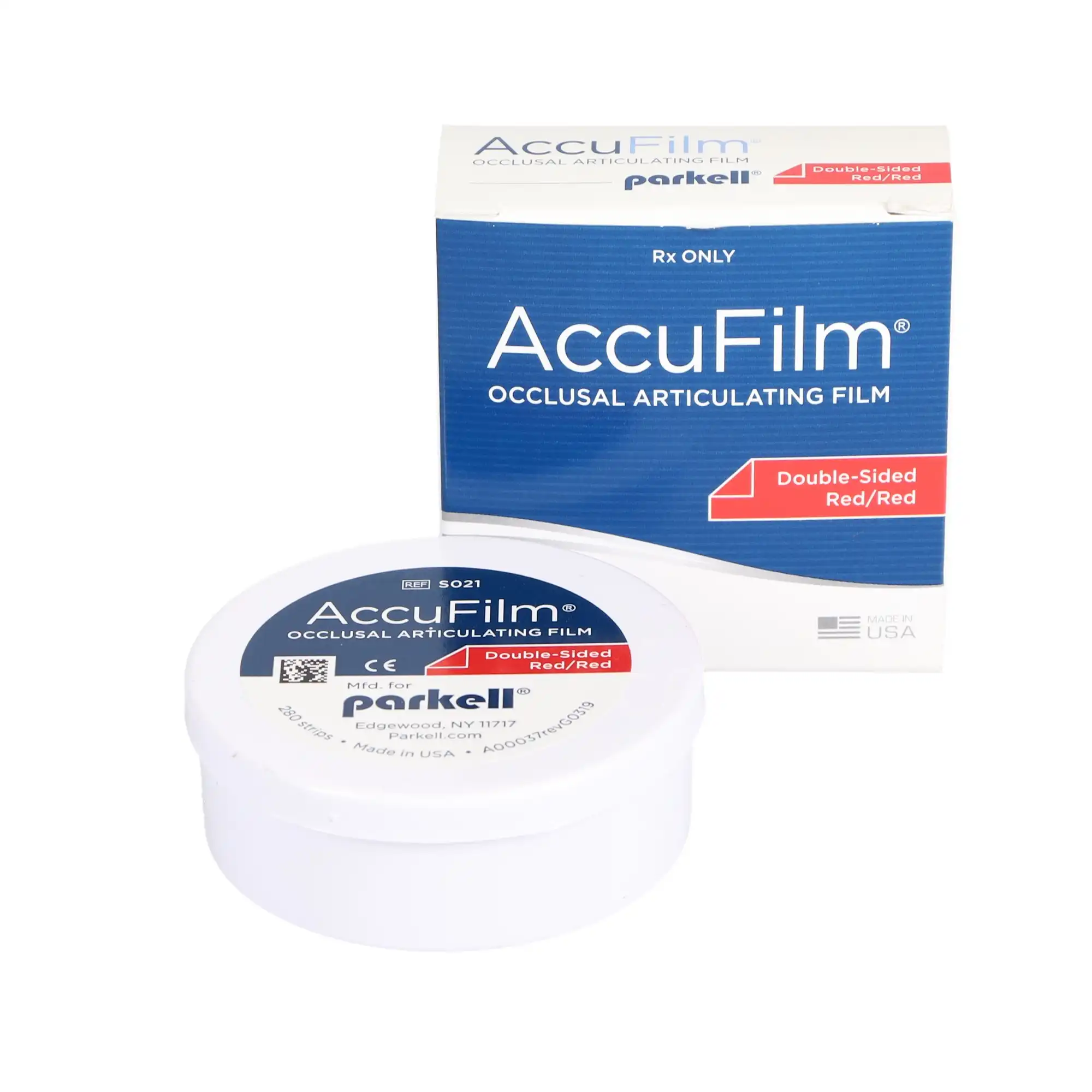 AccuFilm II Double-Sided Articulating Film, Red/Red, Pre-Cut Strips, 3-1/2" x 7/8", 21 Microns, 280/Pkg, S021 thumbnail 3