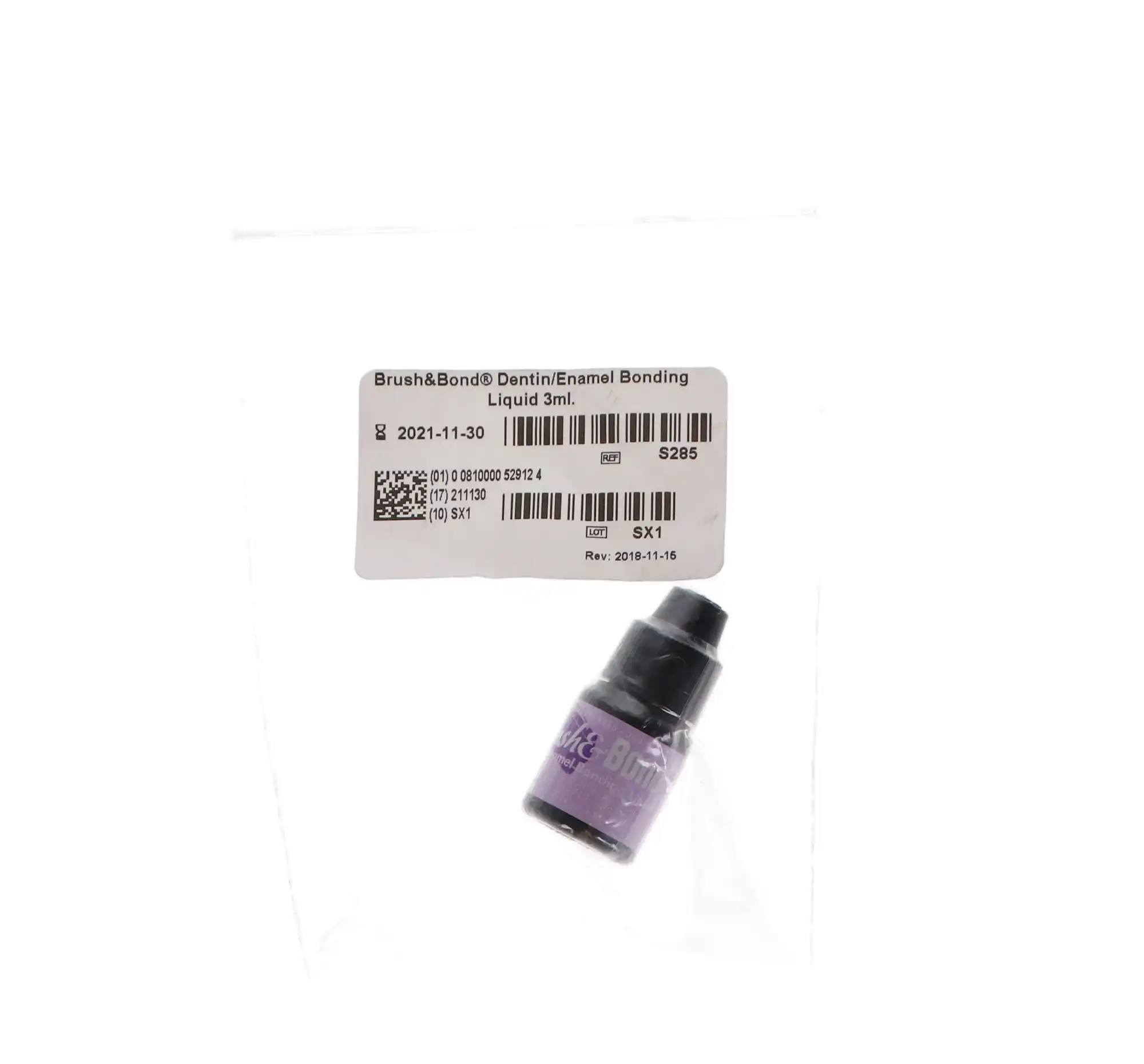 Brush & Bond Dentin/Enamel Bonding Liquid, Self-Etching, Light-Cure, 3 ml Bottle, Refill, S285 thumbnail 9