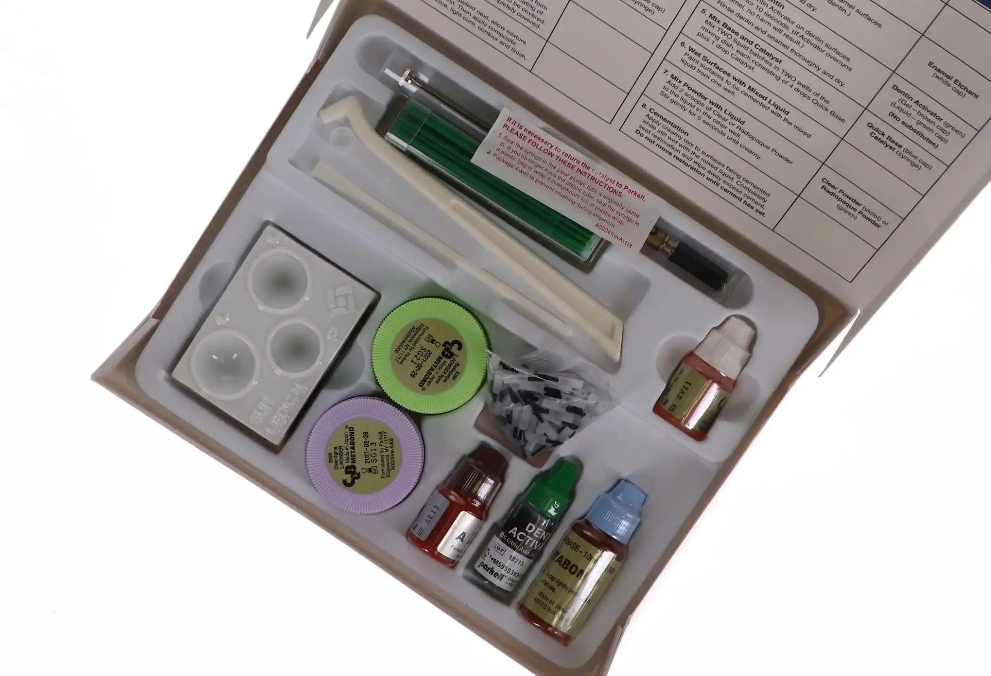 Parkell C&B-Metabond Quick! Adhesive Resin Cement Complete Kit, Self-Cure, Radiopaque & Clear, S380 thumbnail 15