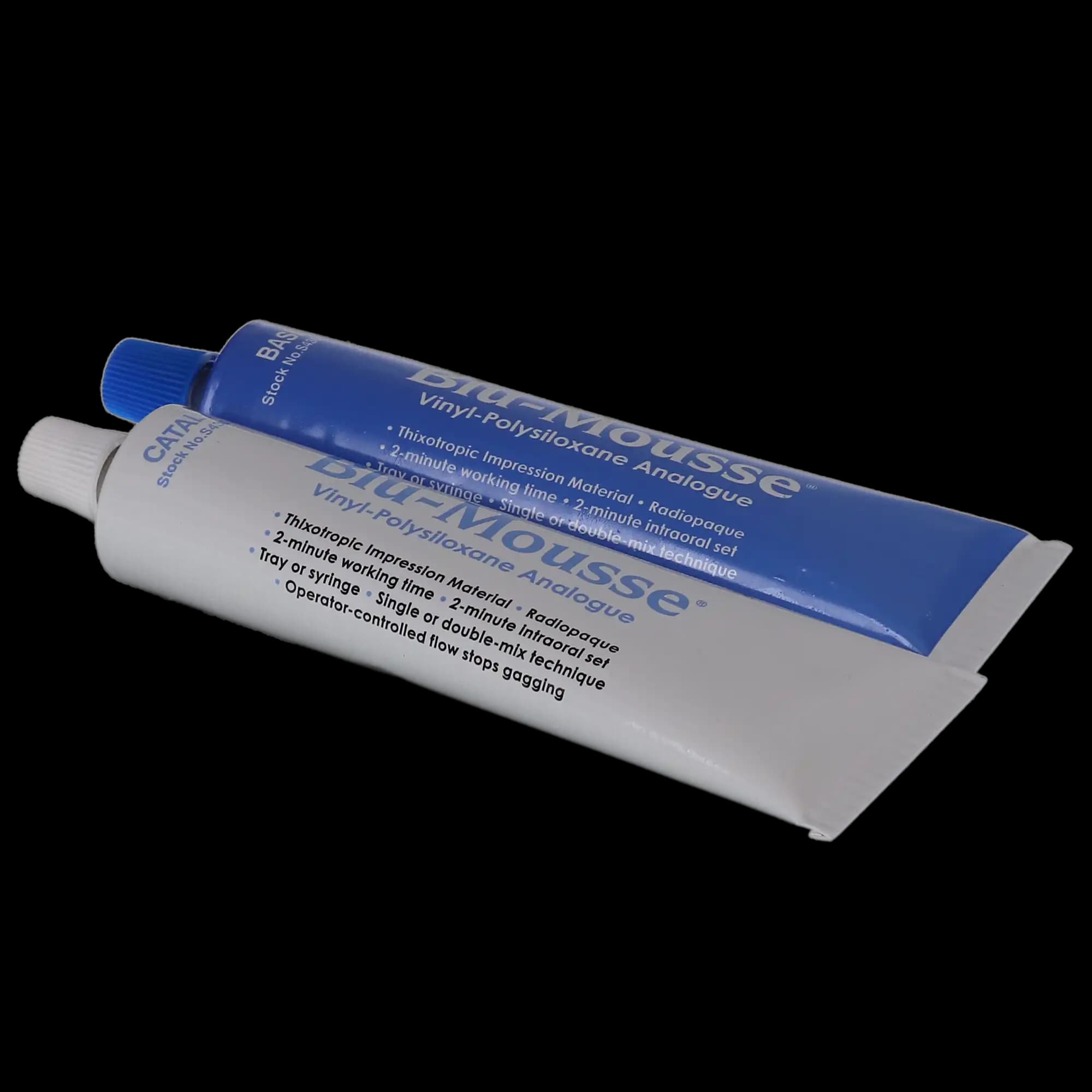 Blu-Mousse Classic VPS Bite Registration Material, 2-Minute Set, 80 mL Base & Catalyst Tubes, 2/Pkg, S436 thumbnail 2