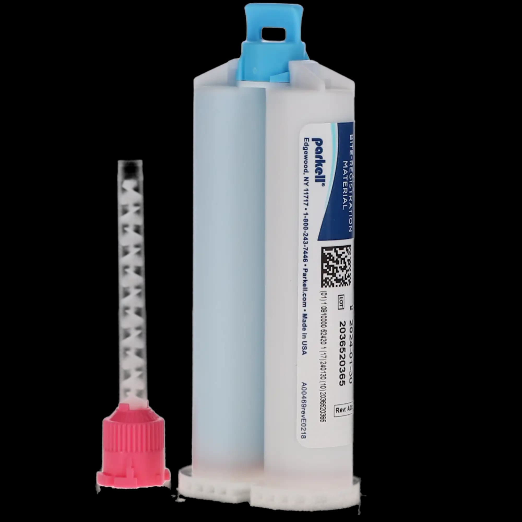 Blu-Mousse Classic VPS Bite Registration Material, Scent-Free, 2-Minute Set, 50 ml Split Cartridges, 2/Pk, S438S thumbnail 4