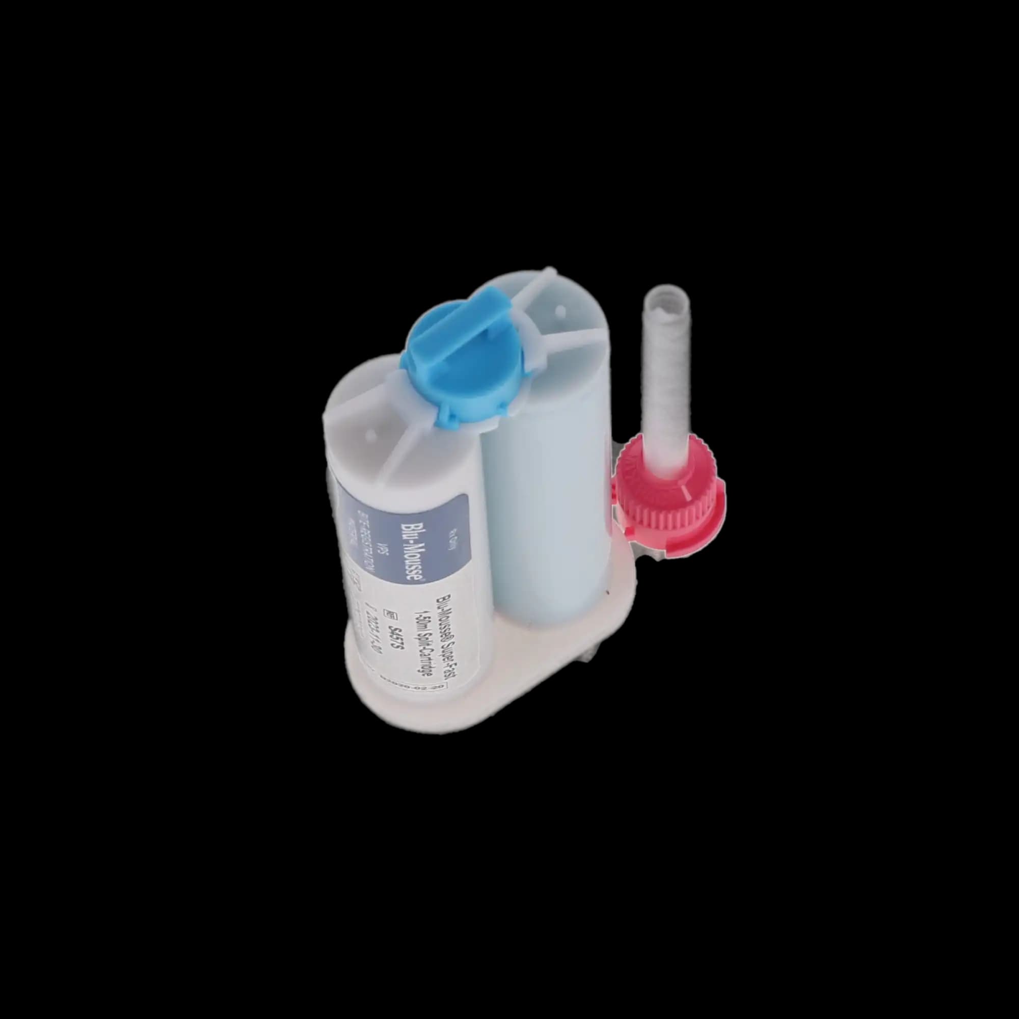 Blu-Mousse VPS Bite Registration Material, Super-Fast 30-Second Set, Scent-Free, 50 ml Split Cartridge, 2/Pk, S457S thumbnail 4