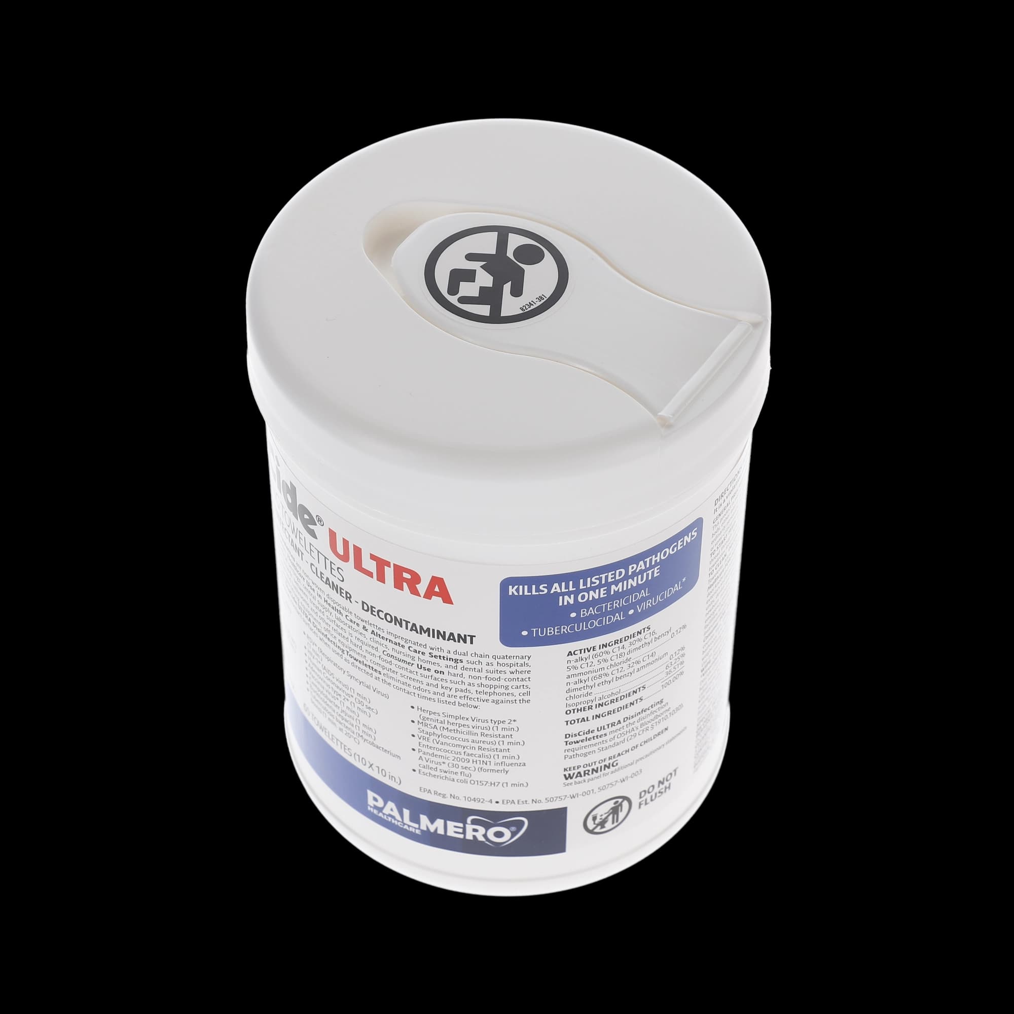 DisCide Ultra Disinfecting Towelettes, 10.5" x 10", 60/Canister, 10DISXL thumbnail 7