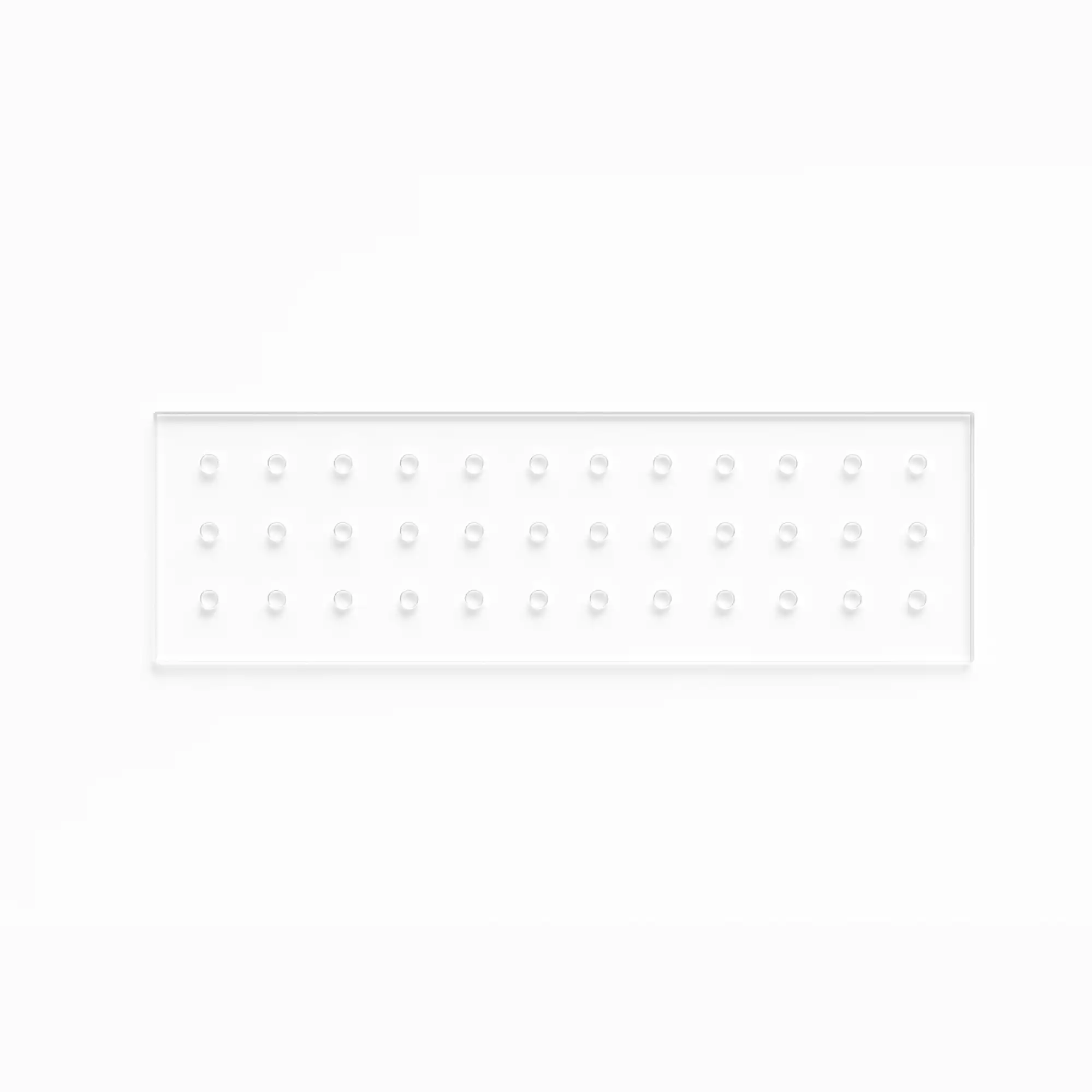 Palmero Plexiglass Bur Block, 36-Hole, Friction Grip (FG), Clear, 5" x 2" x 1/2", 1/Pk, 1516BFG thumbnail 2