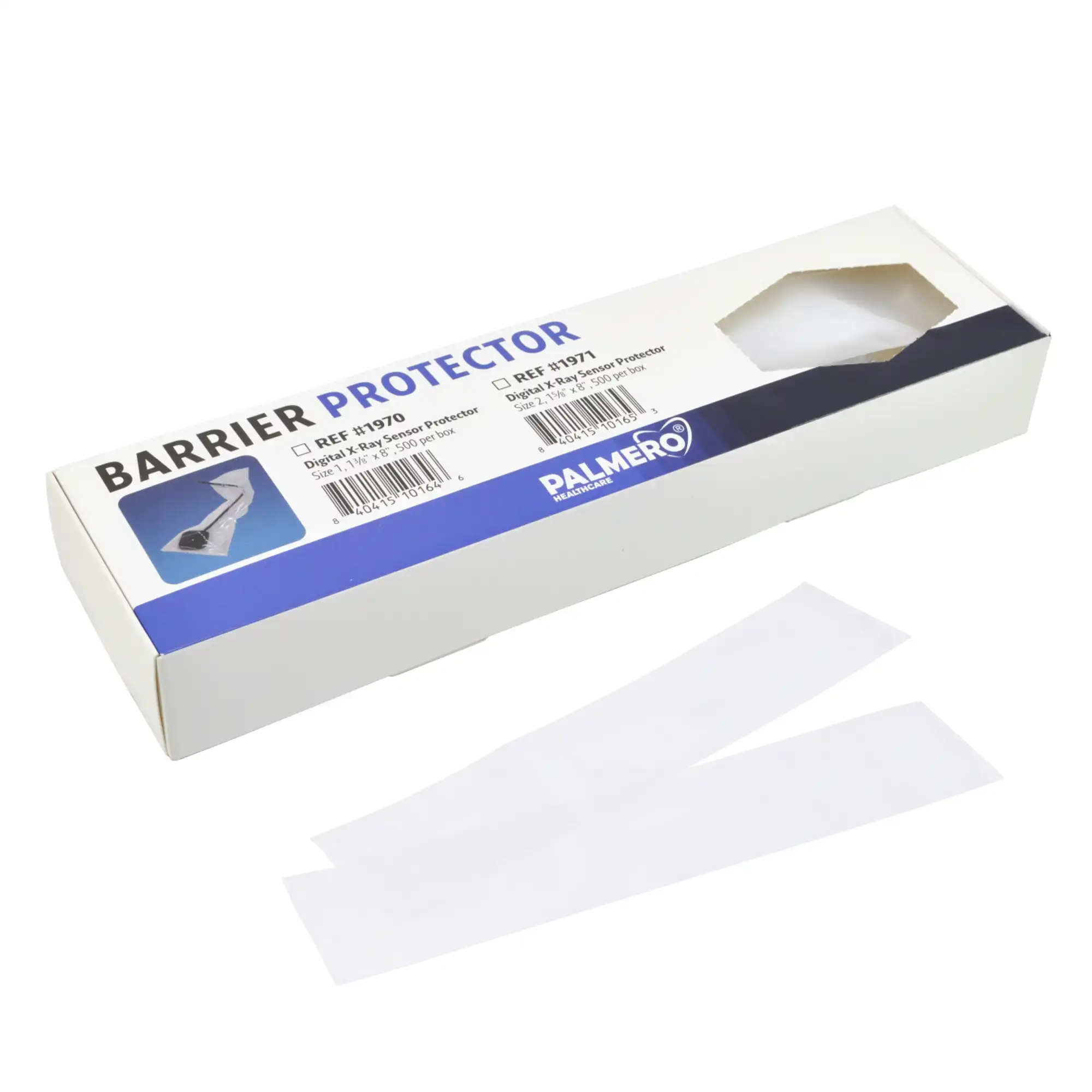 Palmero Digital X-Ray Sensor Protector, Universal Fit, Size #0/#1, 1 3/8" x 8", Clear, Latex-Free, 500/Box, 1970 thumbnail 5