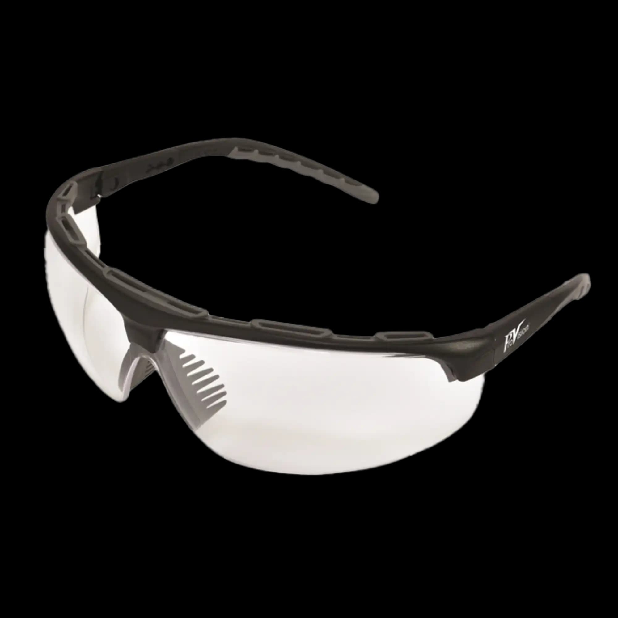 ProVision Sphere-X Wraps Safety Eyewear, Black Frame, Clear Lens, 3707 thumbnail 2
