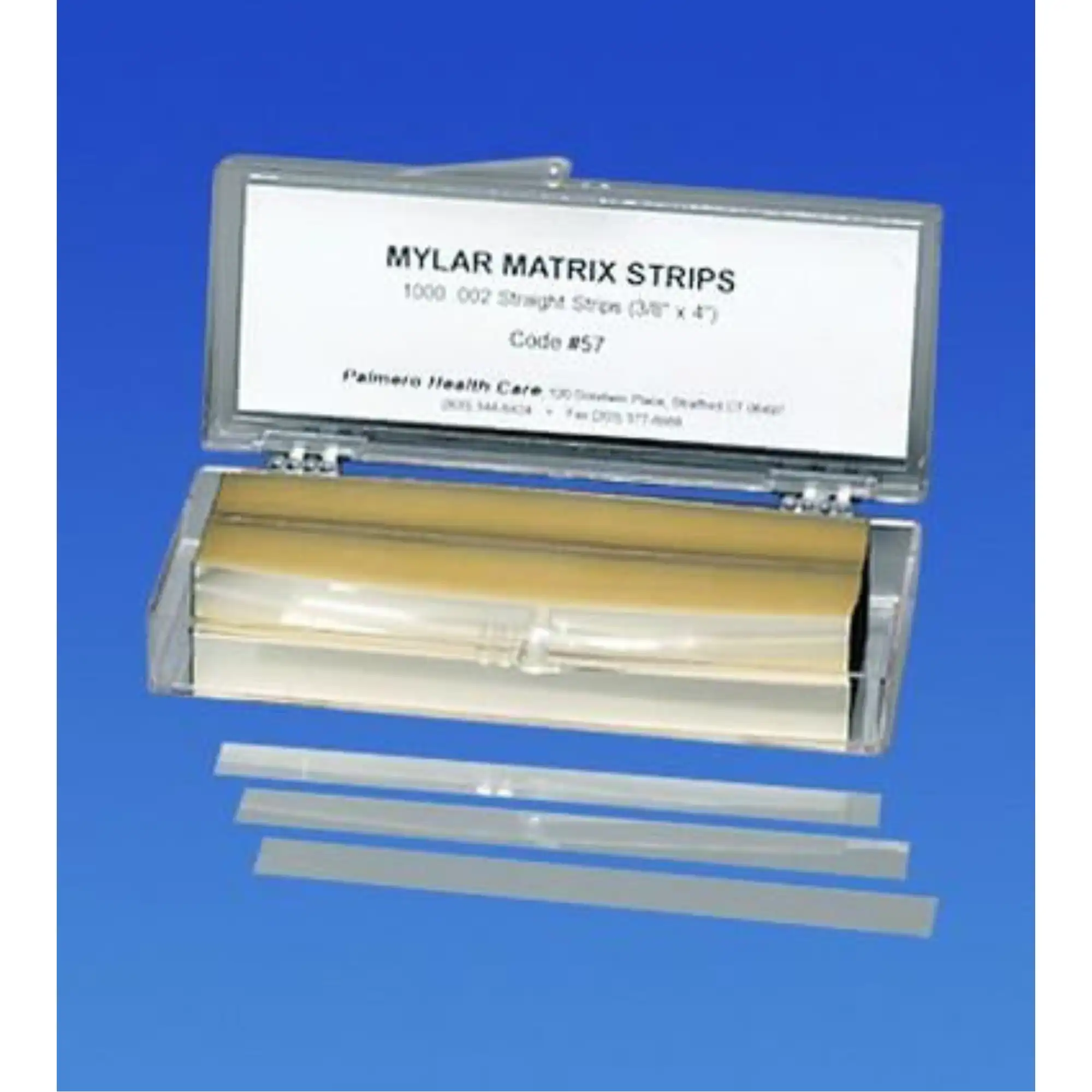 Palmero Mylar Matrix Strips, Straight, Not Contoured, 3/8" x 4", 1000/Box, 54-00018 thumbnail 3