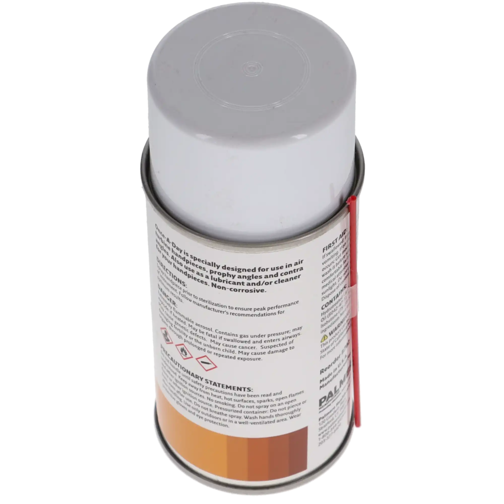 Once-A-Day One Second Spray Handpiece Lubricant/Cleaner, 8.8 oz Aerosol Can with Extension Tube, 702 thumbnail 5