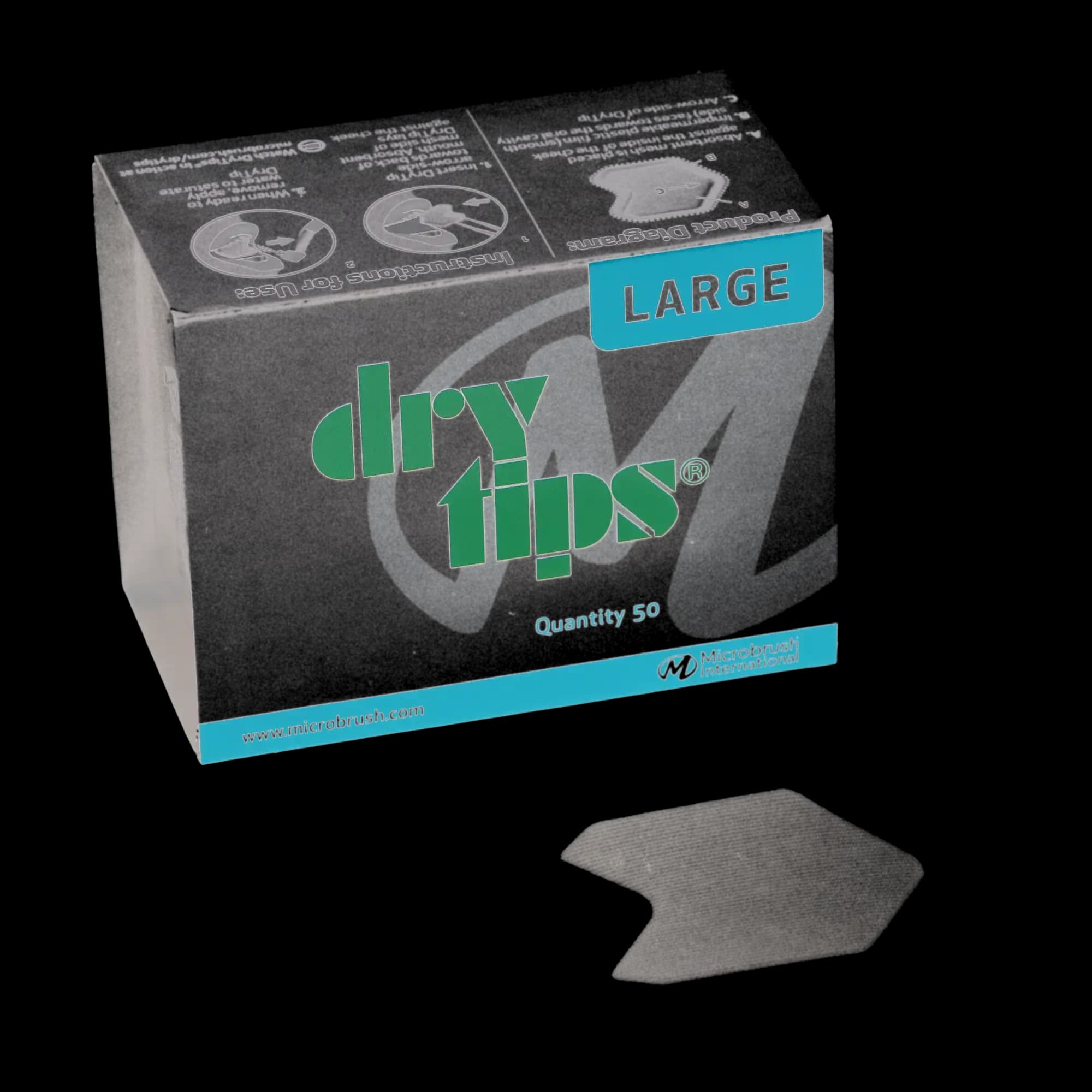 Dry Tips Cotton Roll Substitute, Adult, Large, White, 50/Pk, 291542 thumbnail 9