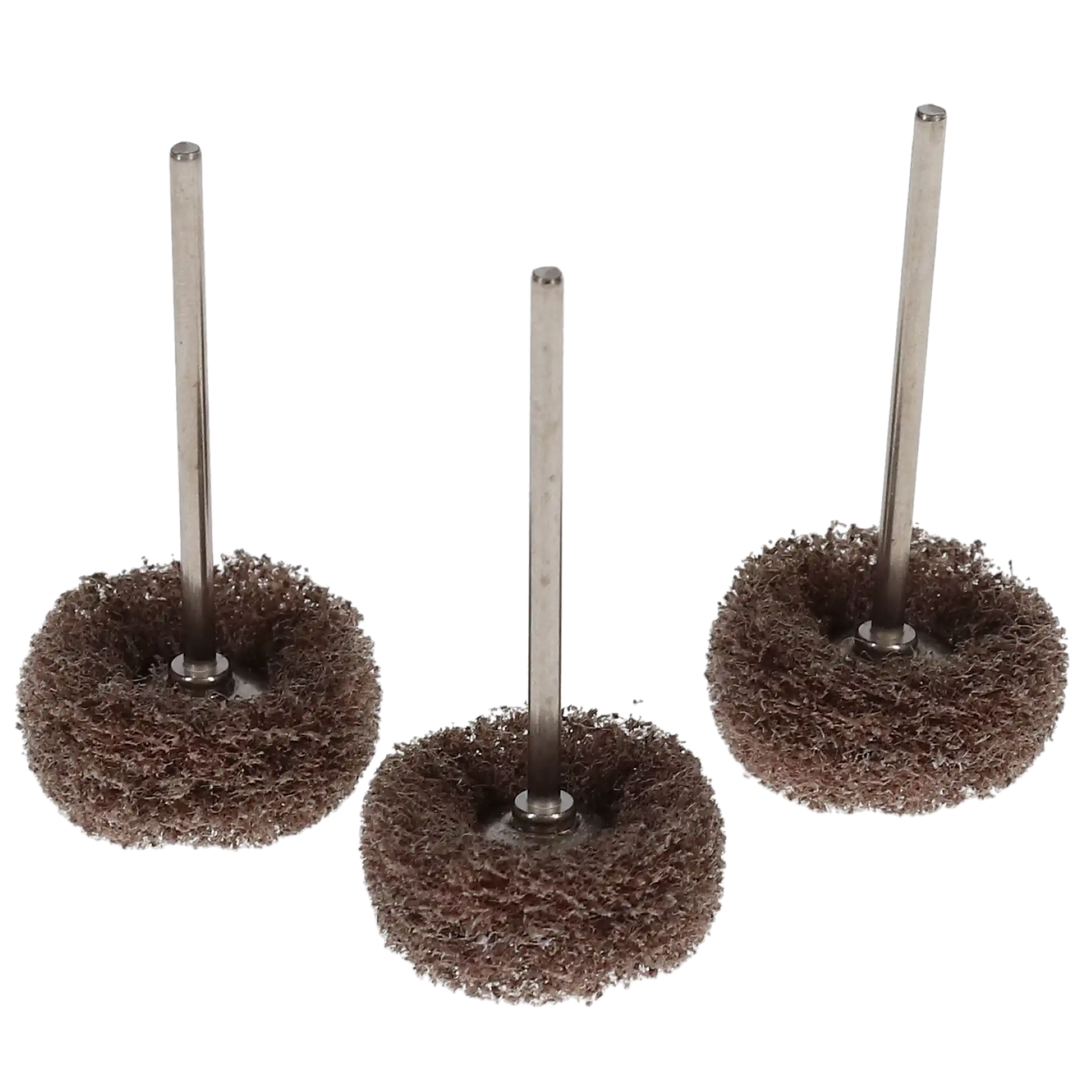 Hatho Miniature Scotch Brite Polishing Brushes, HP, Coarse, Brown, 12/Pk, 1670016 thumbnail 5