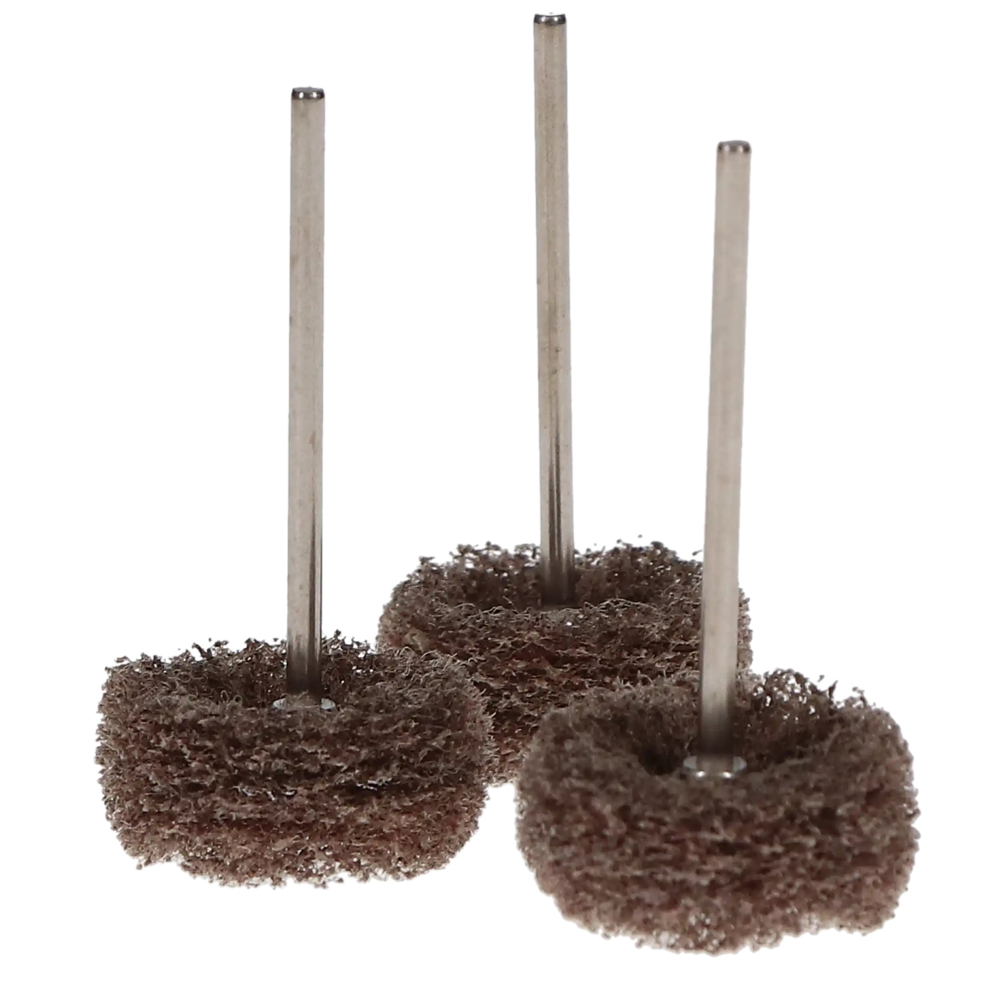 Hatho Miniature Scotch Brite Polishing Brushes, HP, Coarse, Brown, 12/Pk, 1670016 thumbnail 6