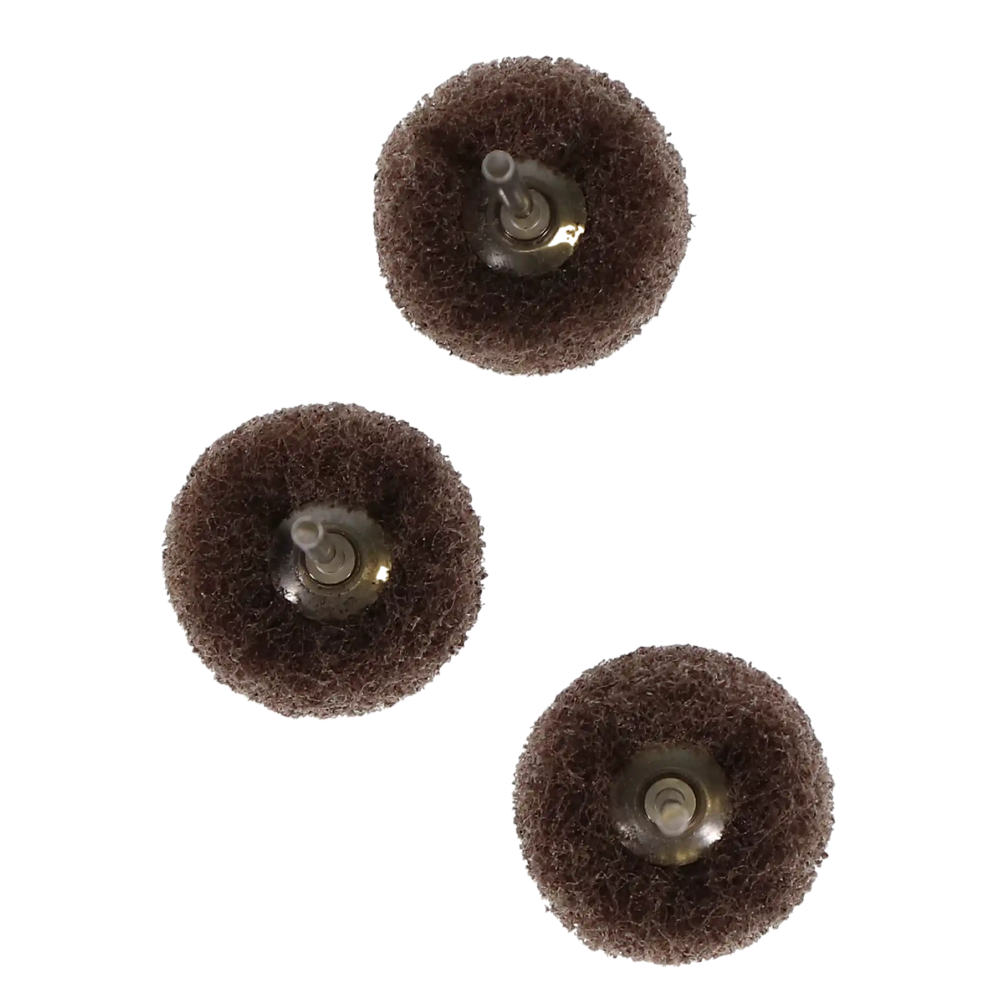 Hatho Miniature Scotch Brite Polishing Brushes, HP, Coarse, Brown, 12/Pk, 1670016 thumbnail 7