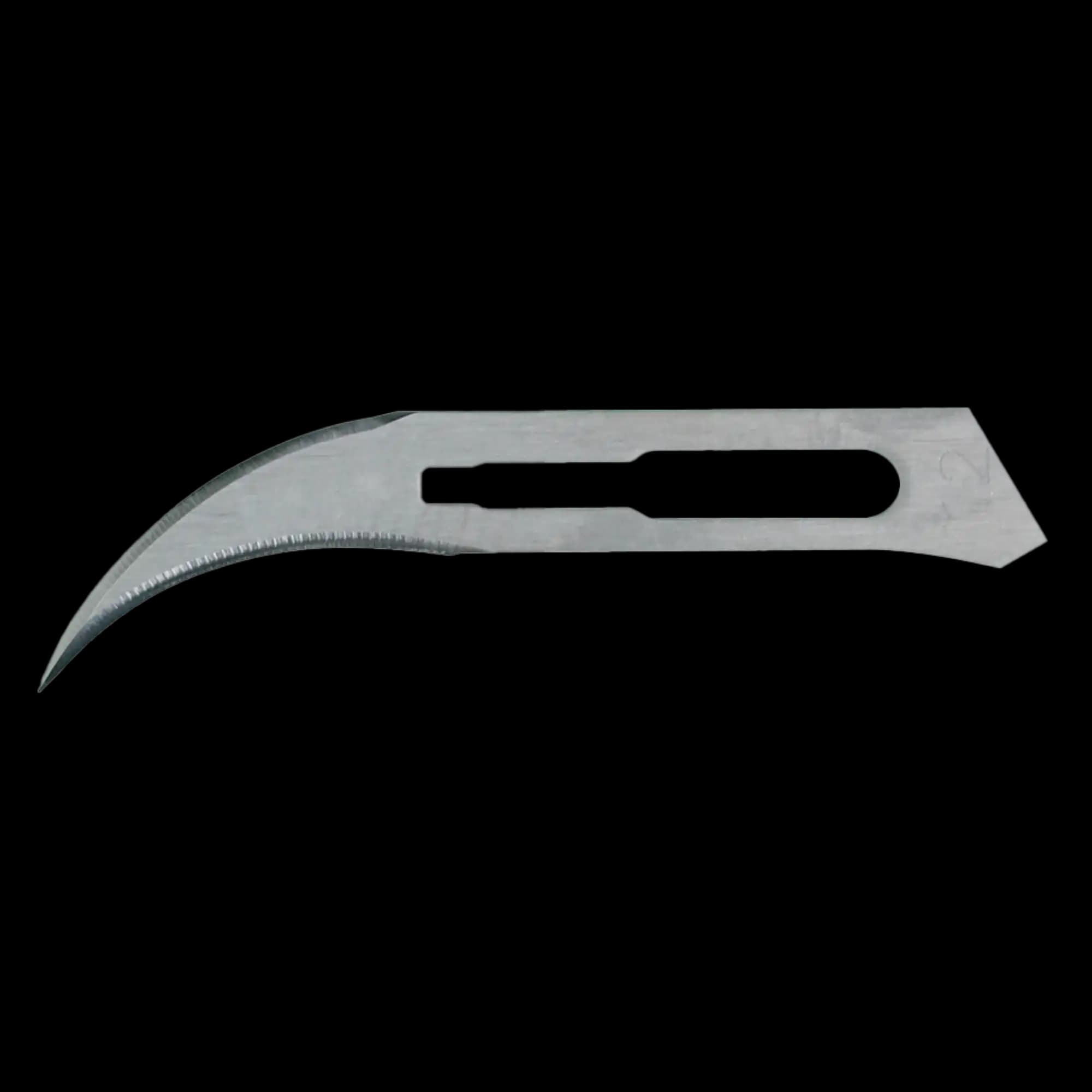 Miltex #12B Sterile Stainless Steel Surgical Blades, Double-Edge, Individually Wrapped, 100/Box, 4-312B thumbnail 7