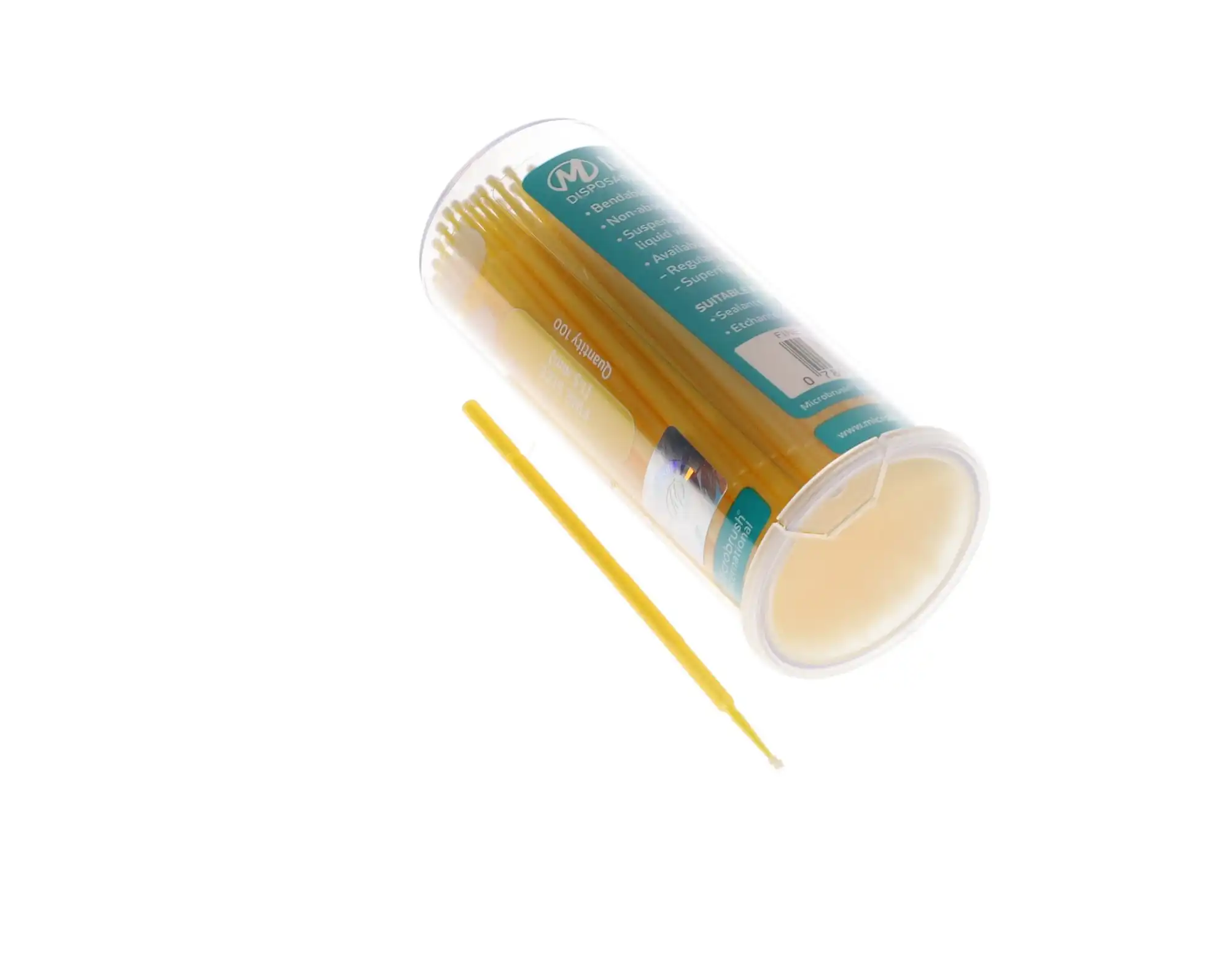 Microbrush Tube Series Disposable Micro Applicators, Fine 1.5mm, Yellow/Pink, 400/Pk, MFA400 thumbnail 12