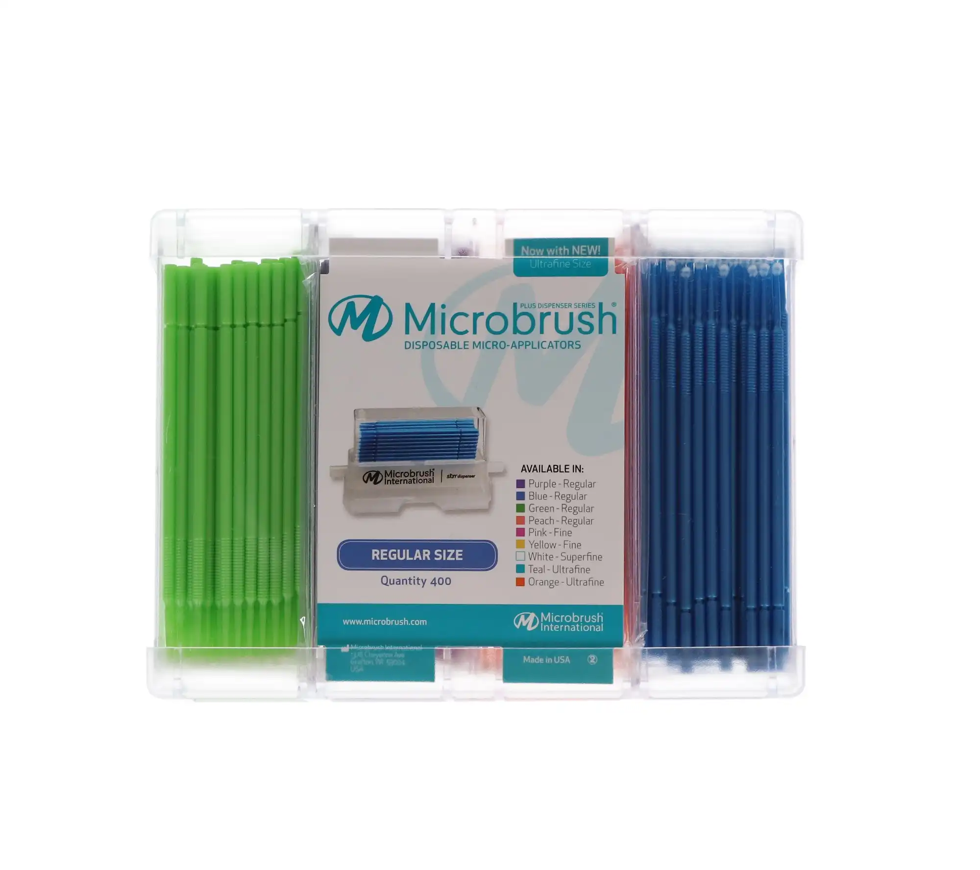 Microbrush Plus Micro-Applicator Dispenser Refills, Regular (2 mm), Assorted Colors, 400/Pk, PR400 thumbnail 9