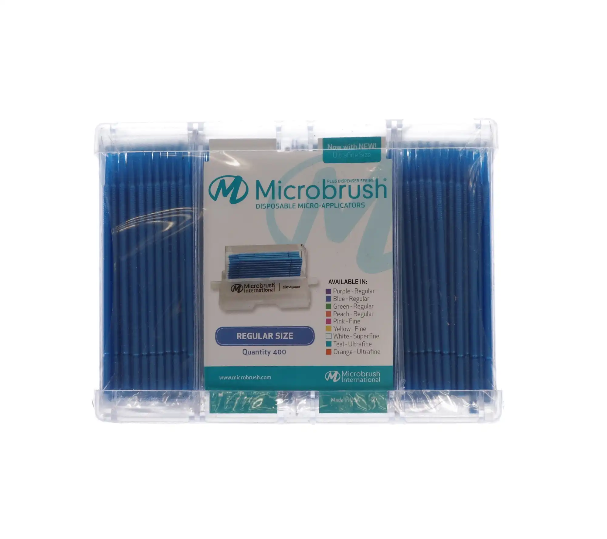 Microbrush Plus Micro-Applicator Dispenser Refills, Regular Tip (2 mm), Blue, 400/Pk, PR400BL thumbnail 10
