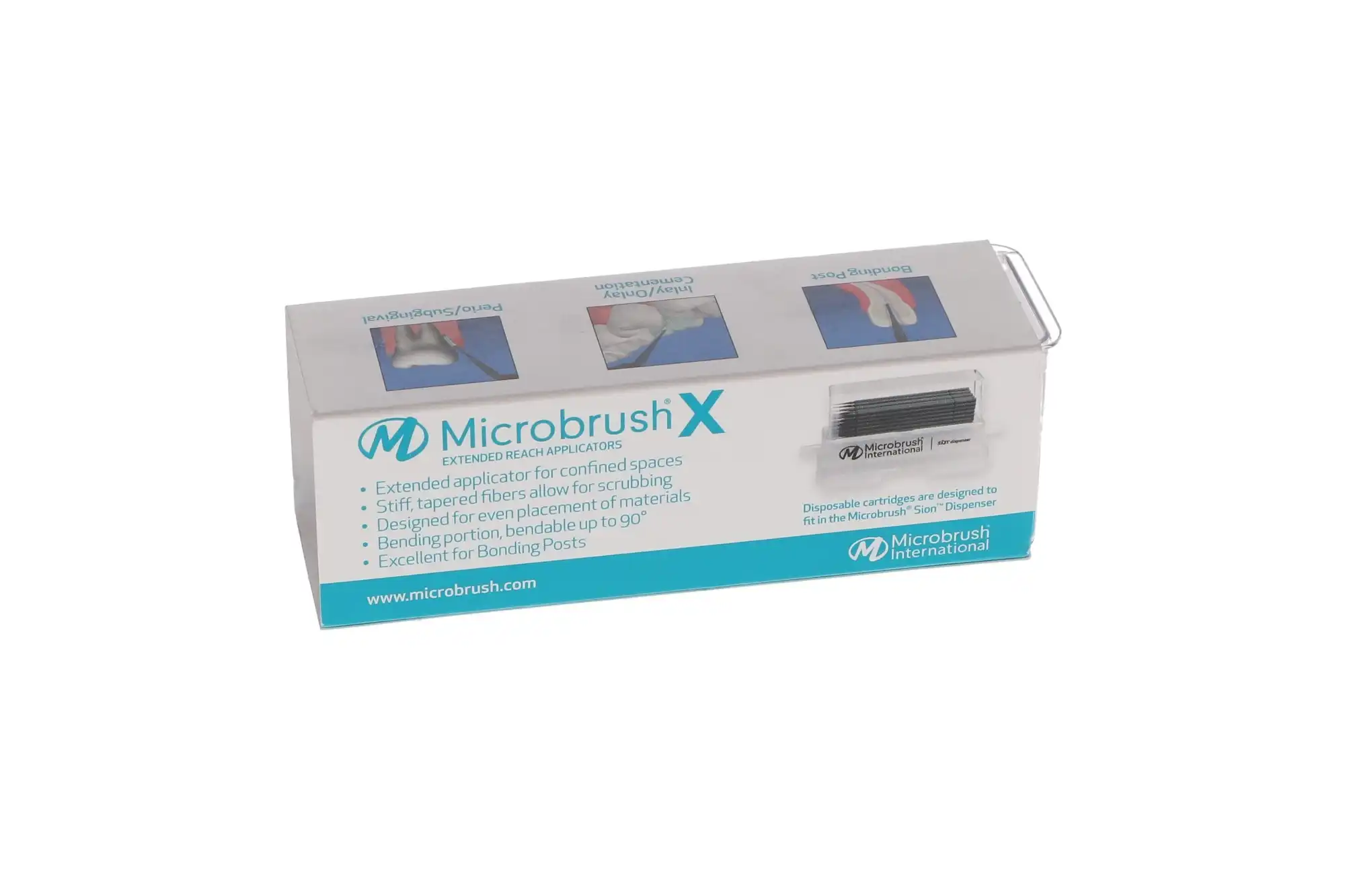 Microbrush X Extended Reach Micro Applicator Refill, Extra Thin, Black, 100/Pk, PX100 thumbnail 9