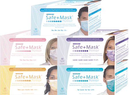 SafeMask Premier Procedure Earloop Face Mask, ASTM Level 1, Blue, 50/Box, 2015 thumbnail 11