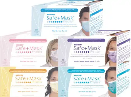 SafeMask® Premier™ Procedure Earloop Face Mask, ASTM Level 1, Pink, One Size Fits Most, 50/Box, 2016 thumbnail 11