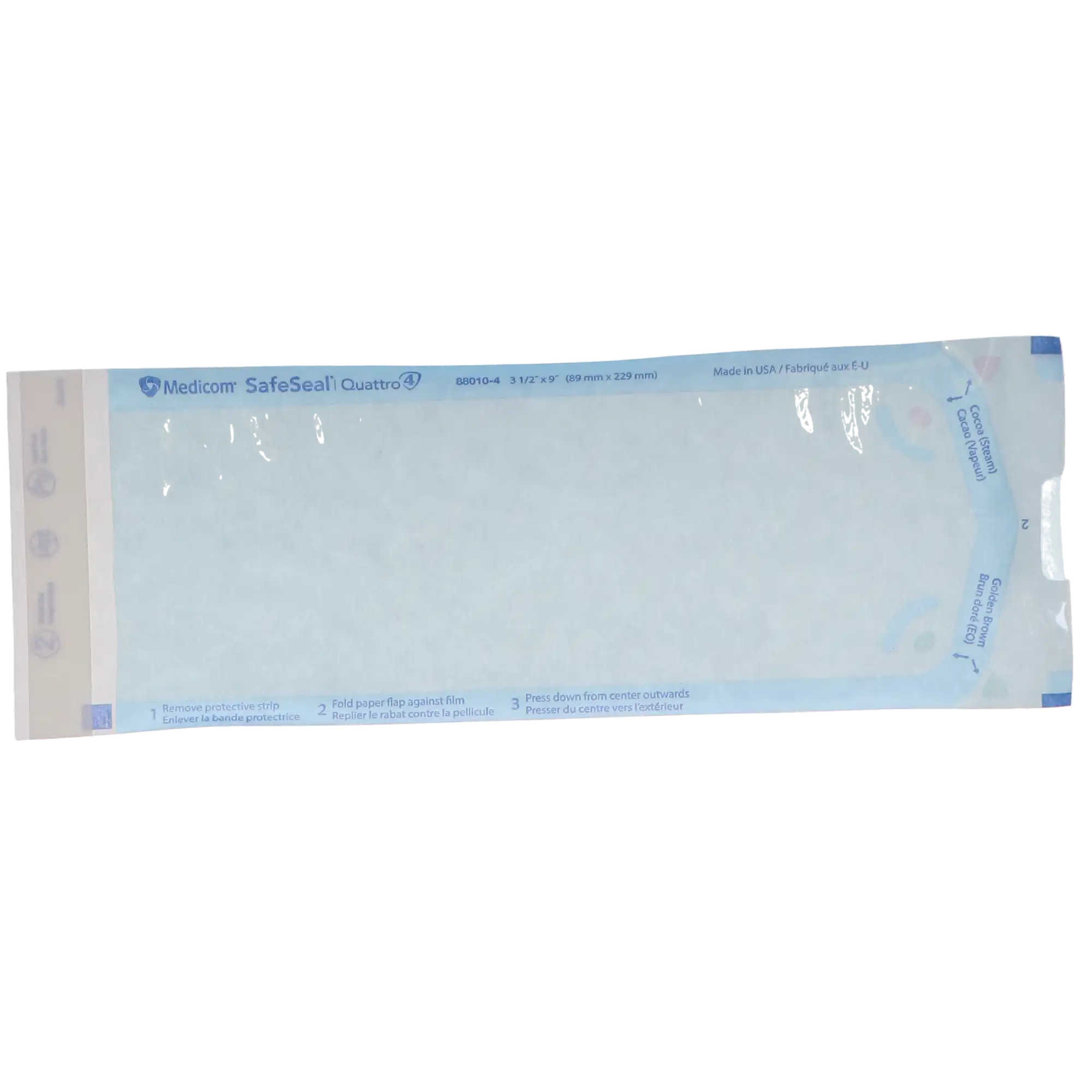 SafeSeal Quattro Self-Sealing Sterilization Pouches, 3.5" x 9", 200/Box, 88010-4 thumbnail 12