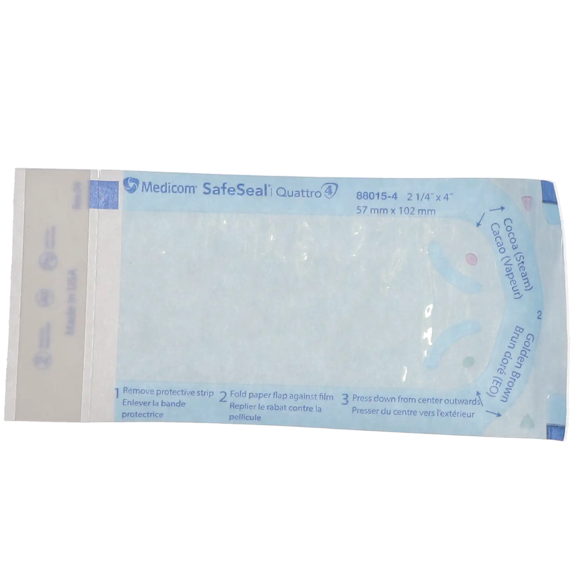SafeSeal Quattro Self-Sealing Sterilization Pouches, 2.25" x 4", 200/Box, 88015-4 thumbnail 12